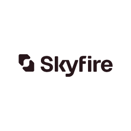 Logo of Skyfire: Verified identity tokens and payment wallets that let AI agents log in to sites and complete checkouts