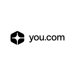 Logo of You.com: Web search, contents and research APIs that give AI agents and LLM apps fresh, cited web results