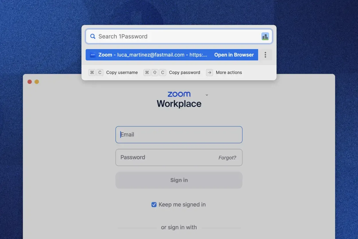 1Password: Password manager that autofills logins, cards and passkeys in your browser and Mac apps (4 of 5)