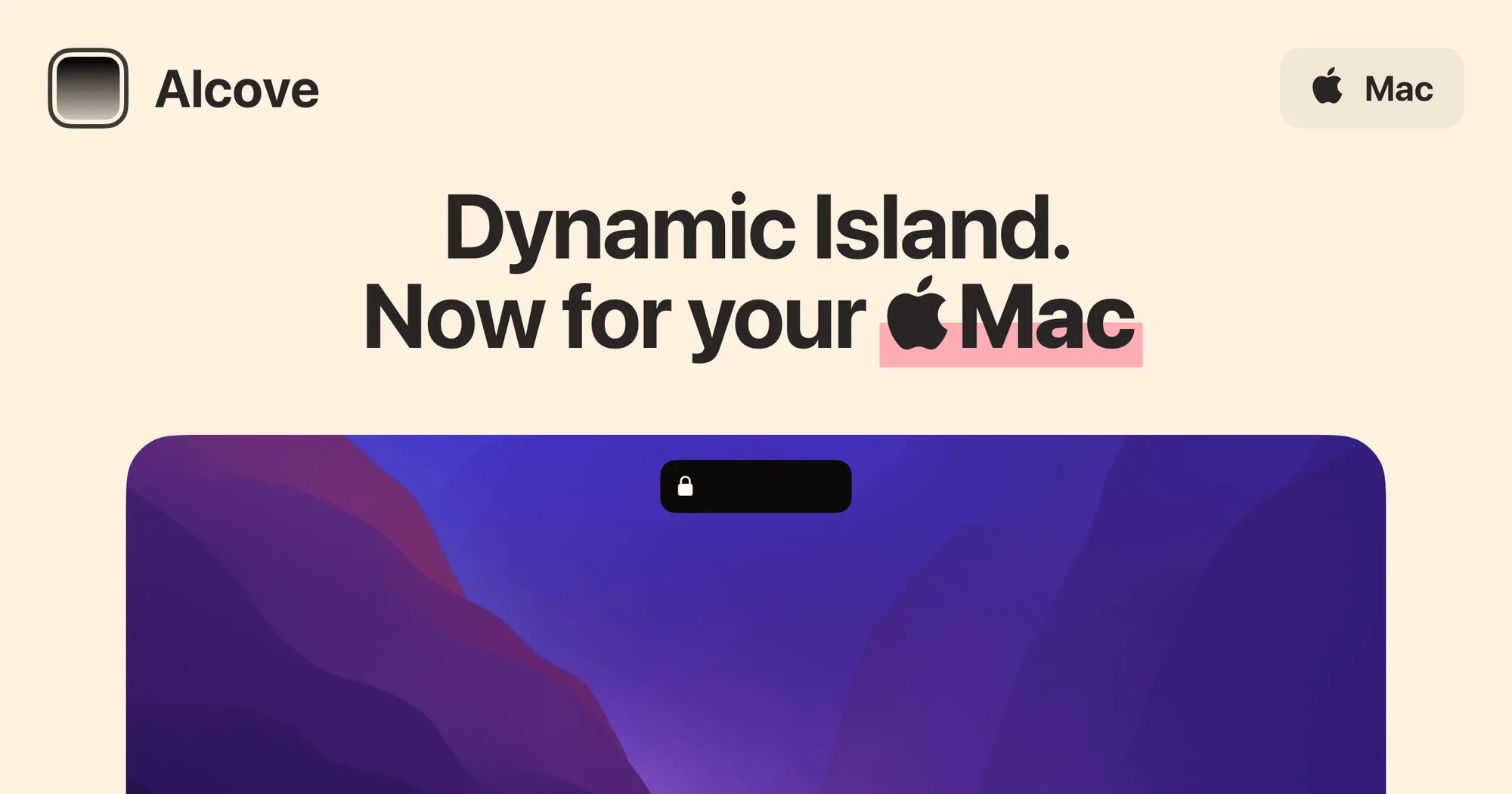 Alcove: Dynamic Island-style panel for the Mac notch with media, notifications and Live Activities