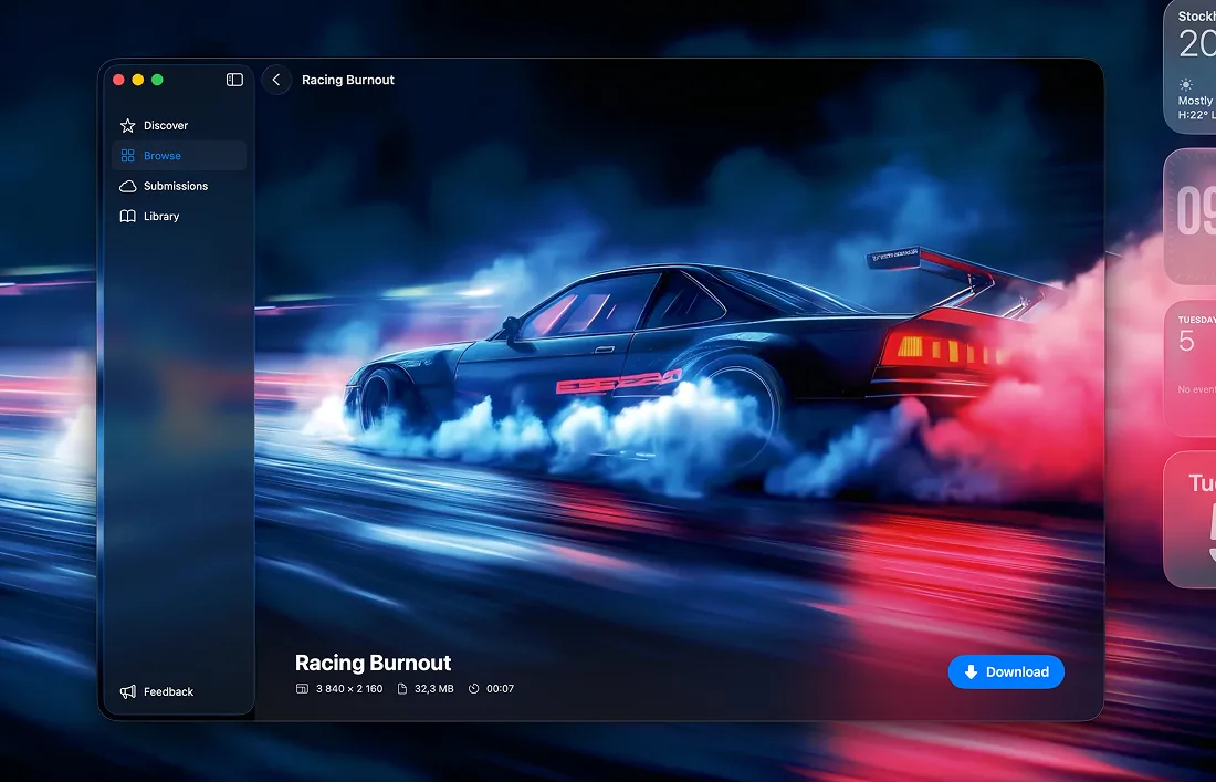 Backdrop: Live video wallpapers for your Mac desktop and Lock Screen, from thousands of community scenes (3 of 7)