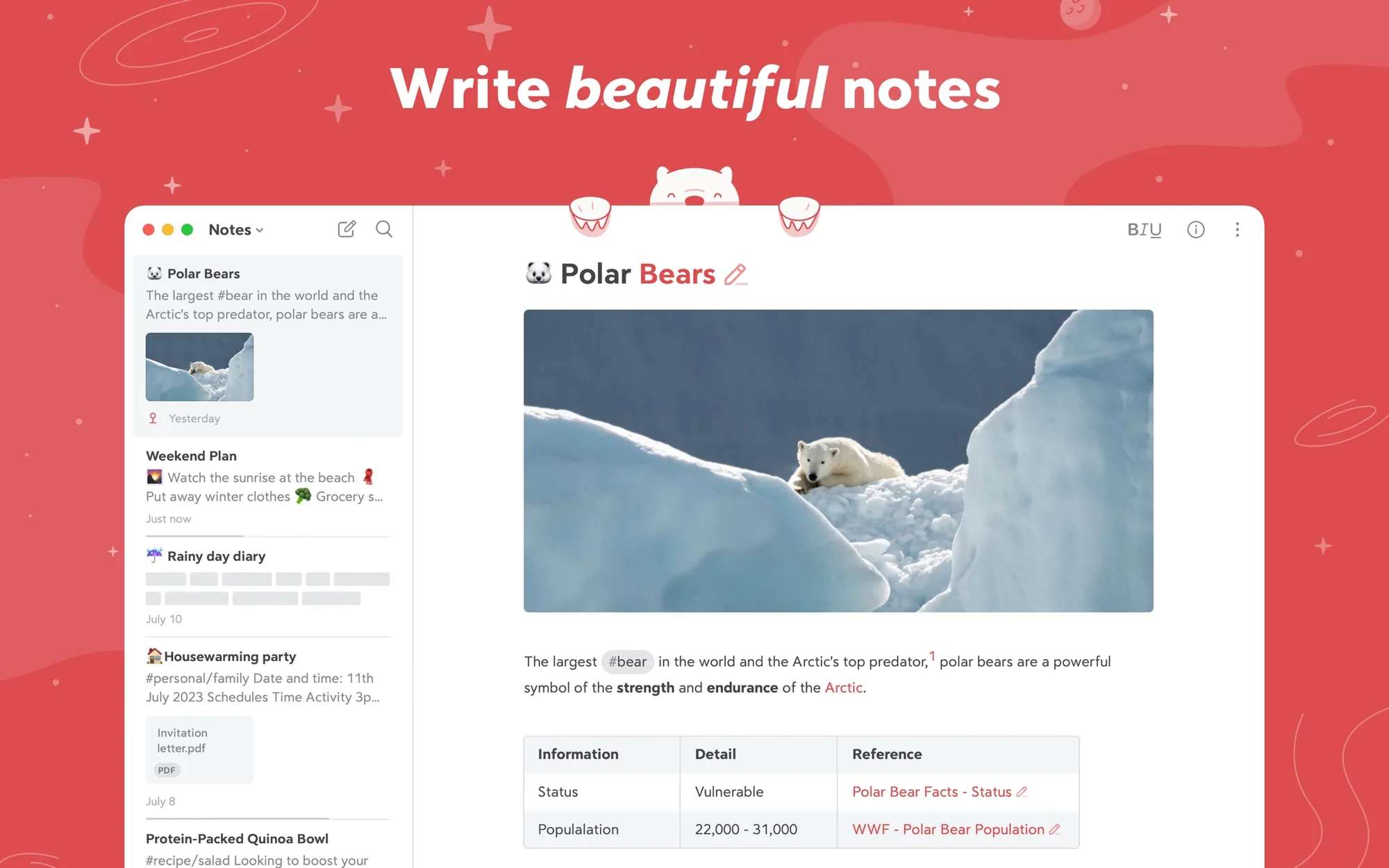 Bear: Markdown notes app with tags, linked notes and to-dos, synced across Mac, iPhone and iPad