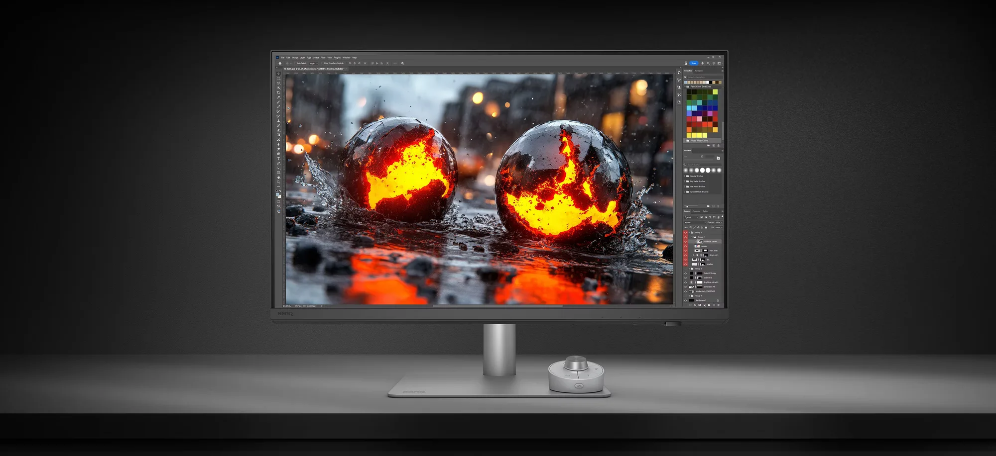 BenQ PD2730S 5K Designer Monitor: 27-inch 5K, 218 PPI designer monitor with Thunderbolt 4, 90W charging, and Mac color matching (2 of 7)