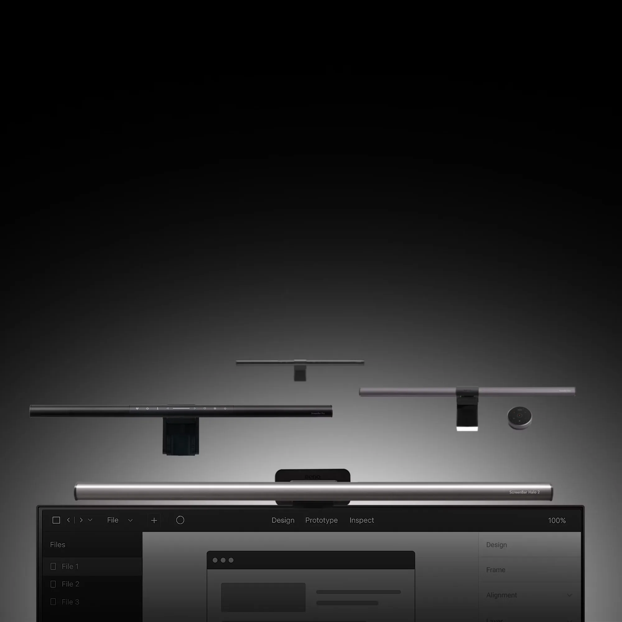BenQ ScreenBar Halo: USB-powered monitor light bar with front and back lighting, auto dimming and a wireless controller (3 of 8)