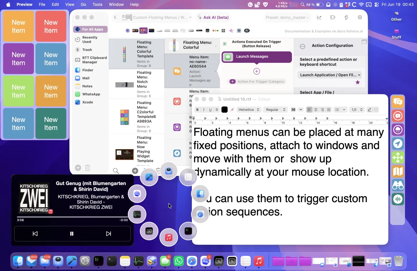 BetterTouchTool: Customize trackpad gestures, mouse buttons, shortcuts, the menu bar and Stream Deck, then chain actions (6 of 7)