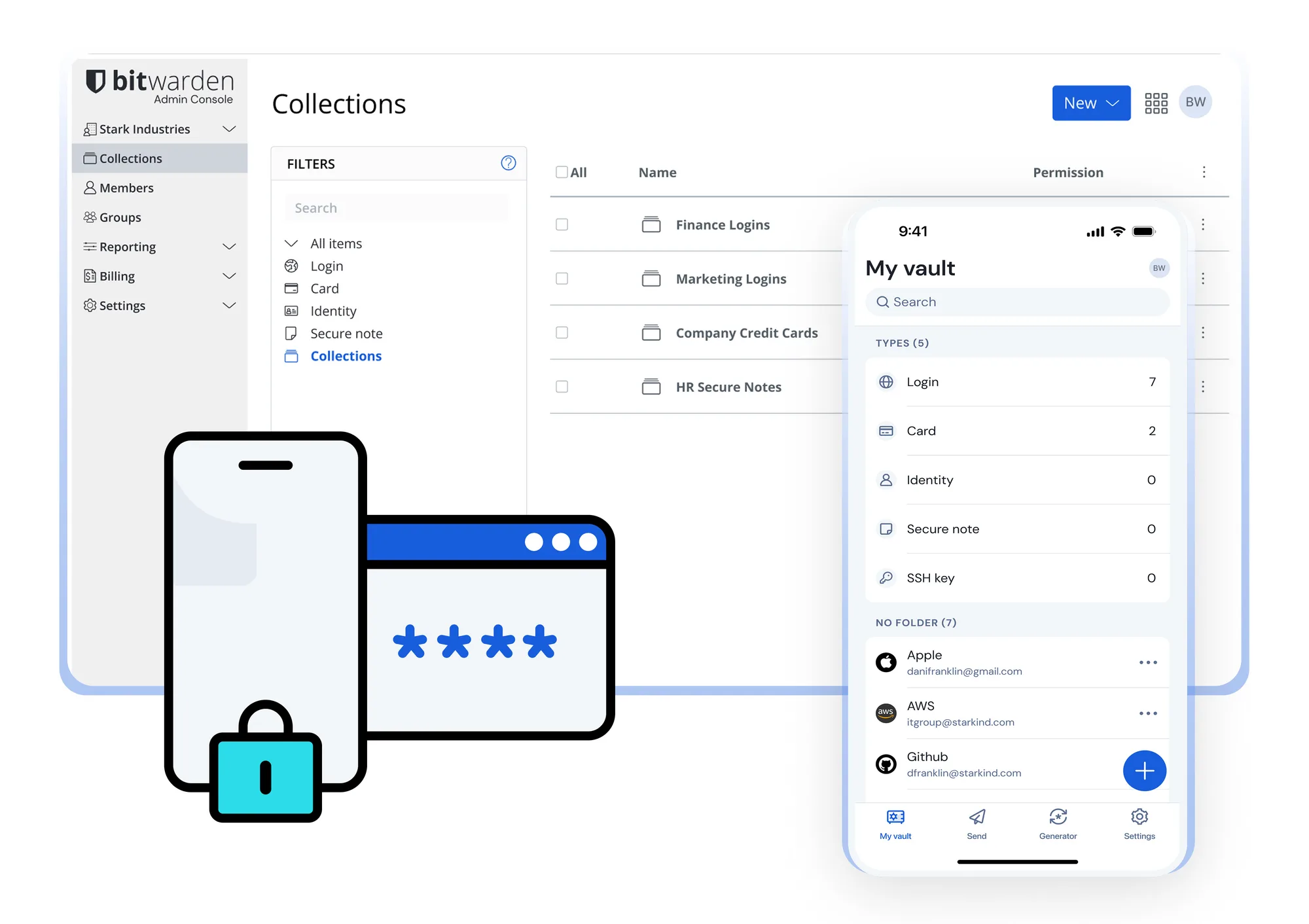 Bitwarden: Open-source password manager with end-to-end encryption, passkeys and encrypted sharing through Send (7 of 8)