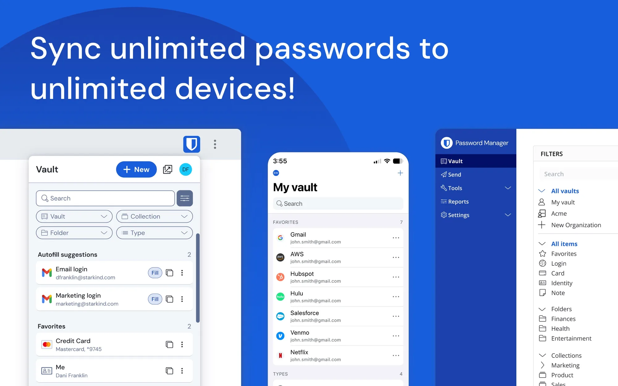 Bitwarden: Open-source password manager with end-to-end encryption, passkeys and encrypted sharing through Send (2 of 8)