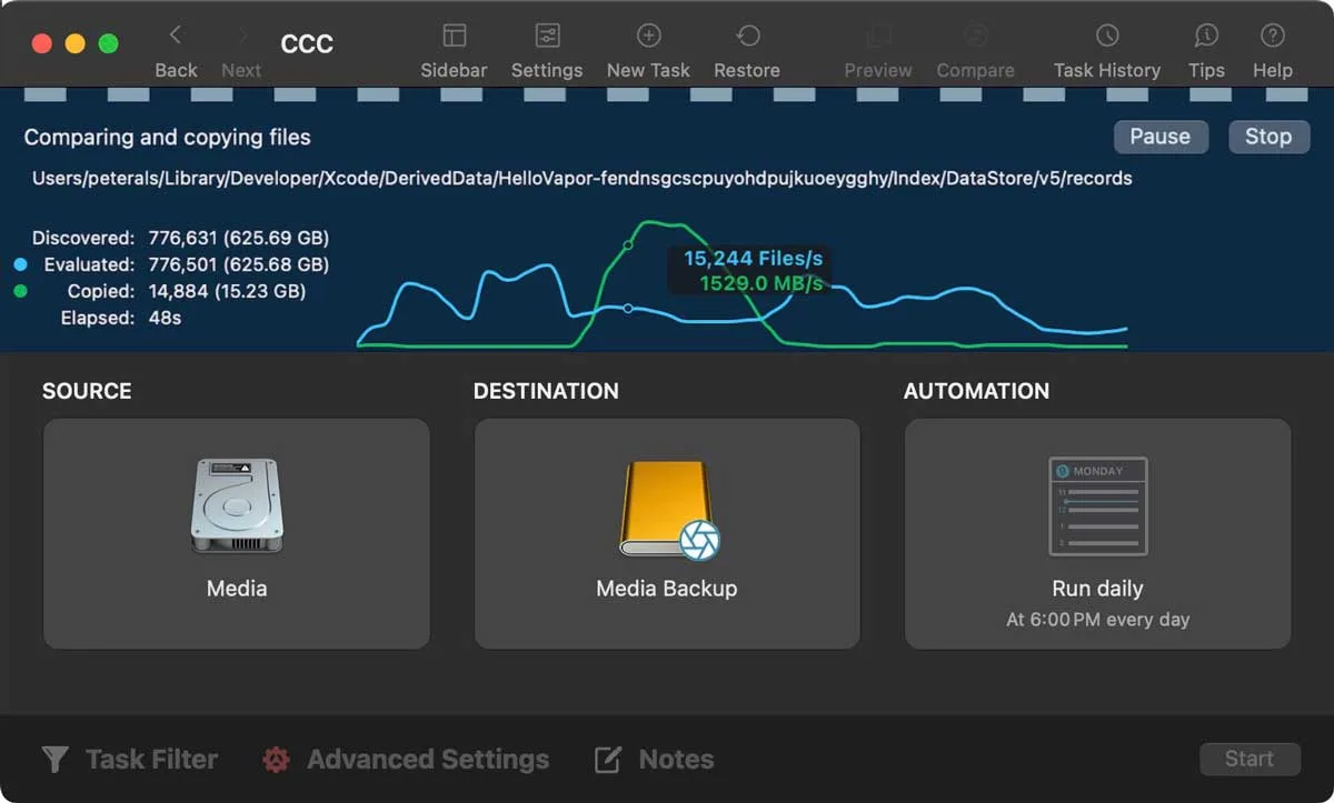 Carbon Copy Cloner: Backup and cloning app with scheduled tasks, snapshots, verification and backups of cloud-only files (4 of 4)