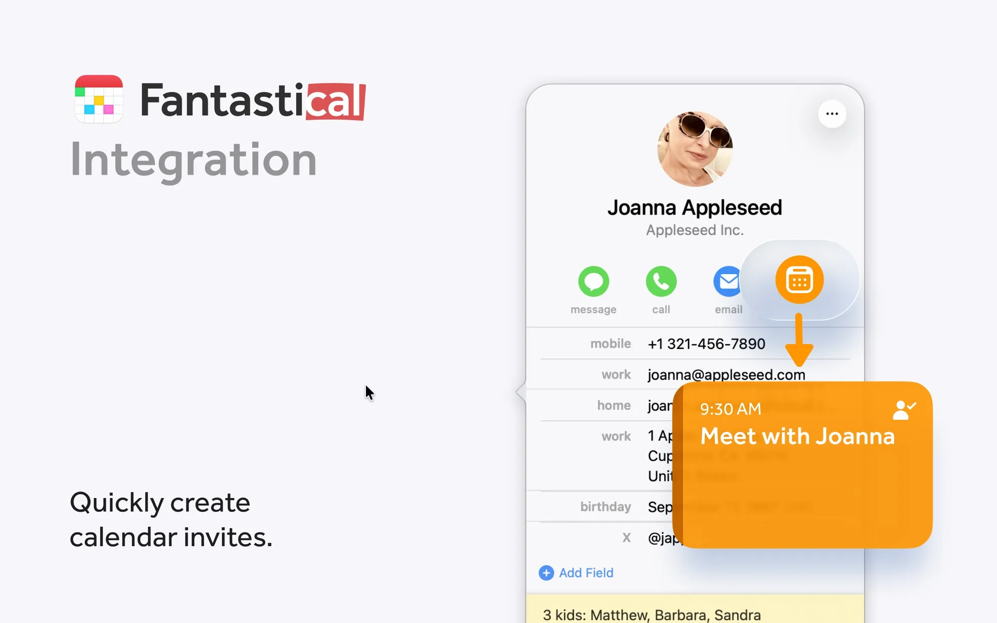 Cardhop: Contacts manager you control by typing simple sentences, right from the menu bar (4 of 7)