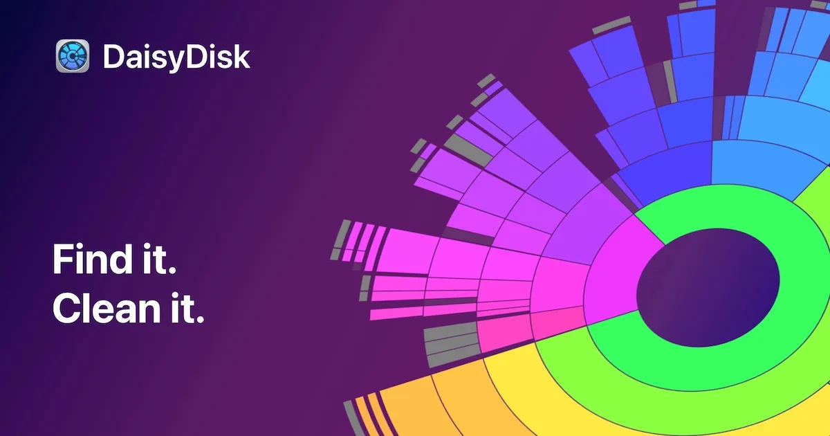 DaisyDisk: Disk space analyzer that maps your drives as rings so you can find and delete large files (5 of 5)