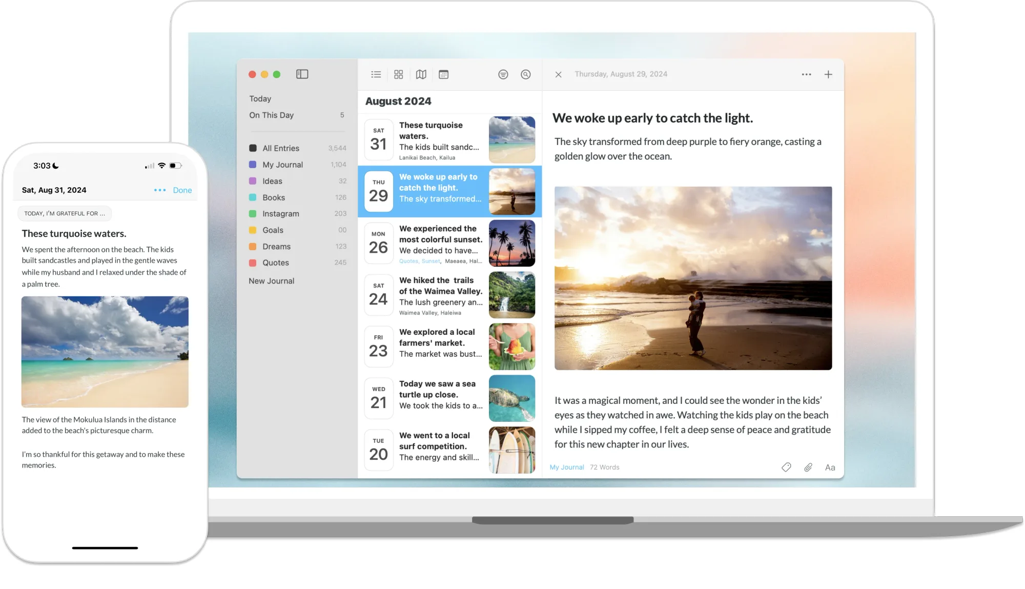 Day One: Private journaling app with photos, audio, prompts and end-to-end encrypted sync (5 of 7)