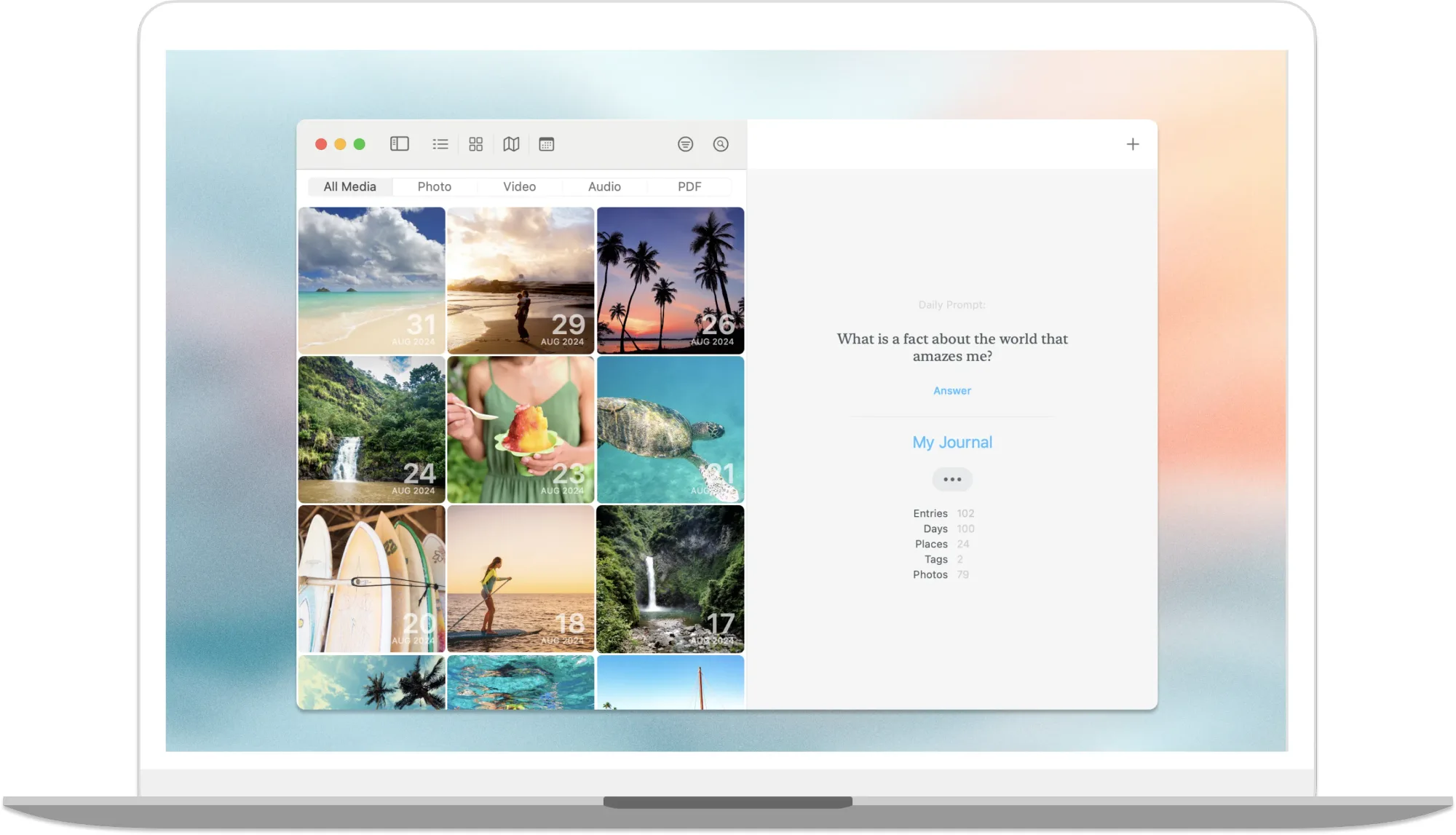 Day One: Private journaling app with photos, audio, prompts and end-to-end encrypted sync (6 of 7)