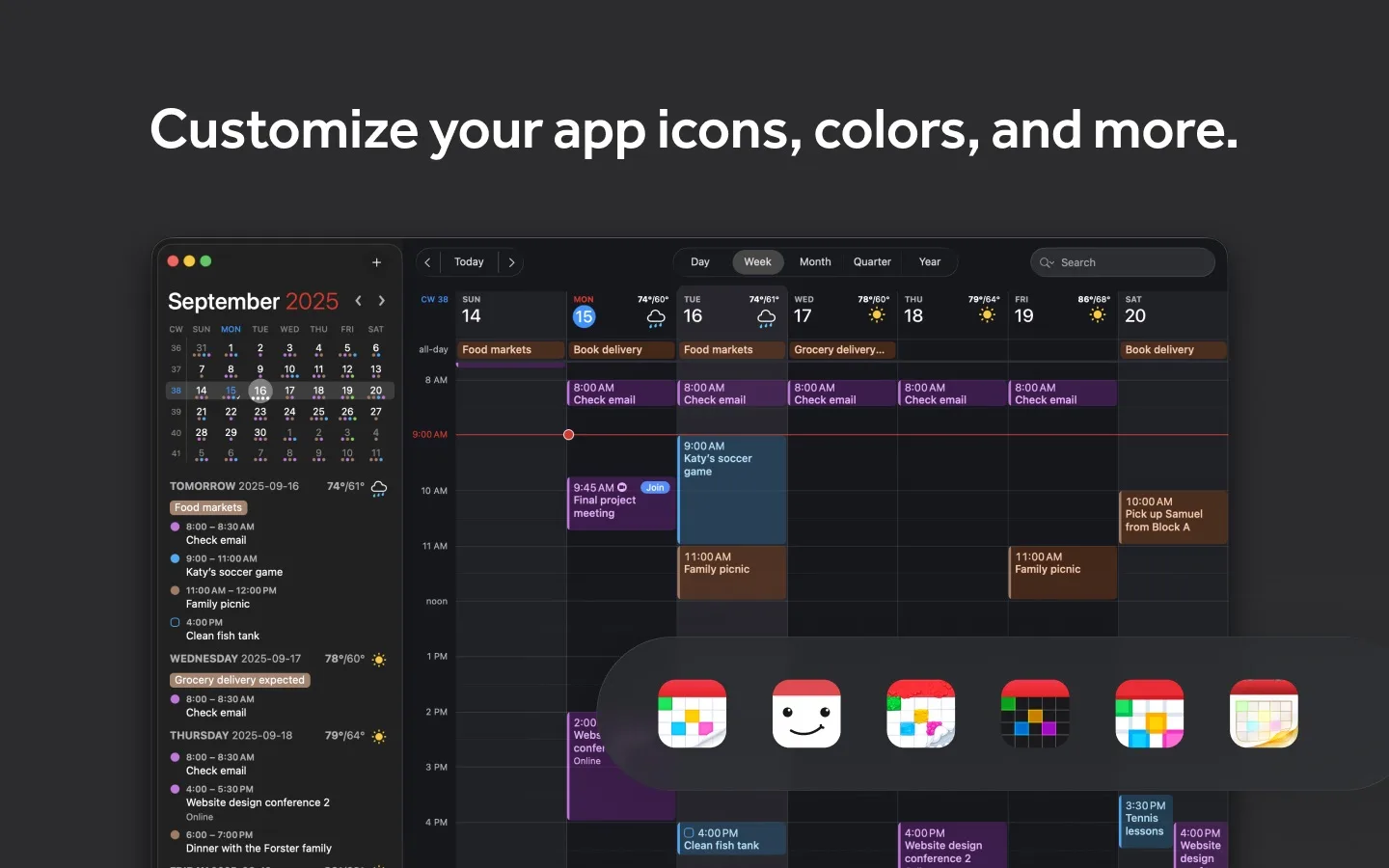 Fantastical: Calendar and tasks app that turns typed sentences into events, with scheduling links and meeting polls (7 of 8)