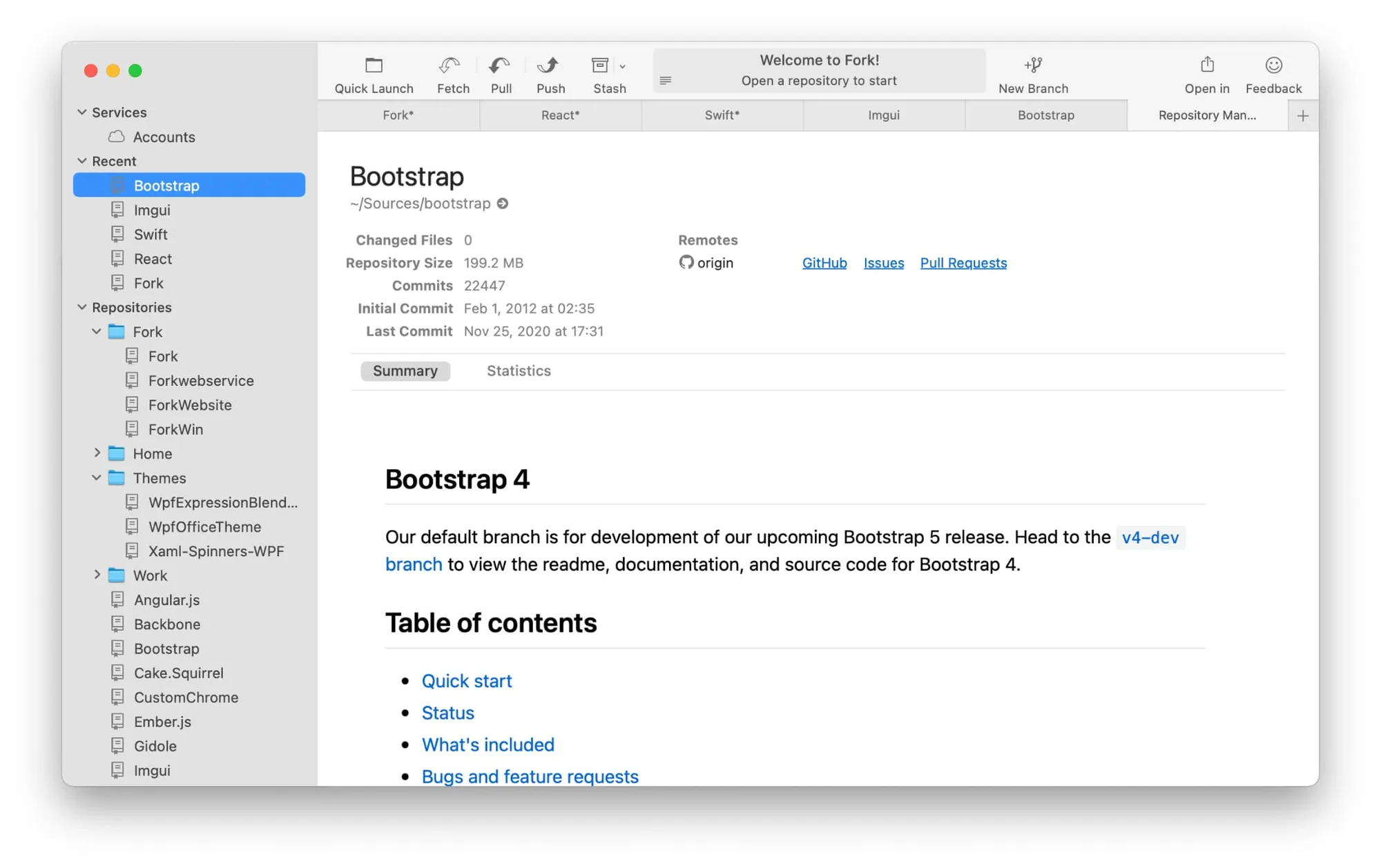 Fork: Git client for Mac with visual interactive rebase, a merge conflict resolver, image diffs and blame (7 of 7)