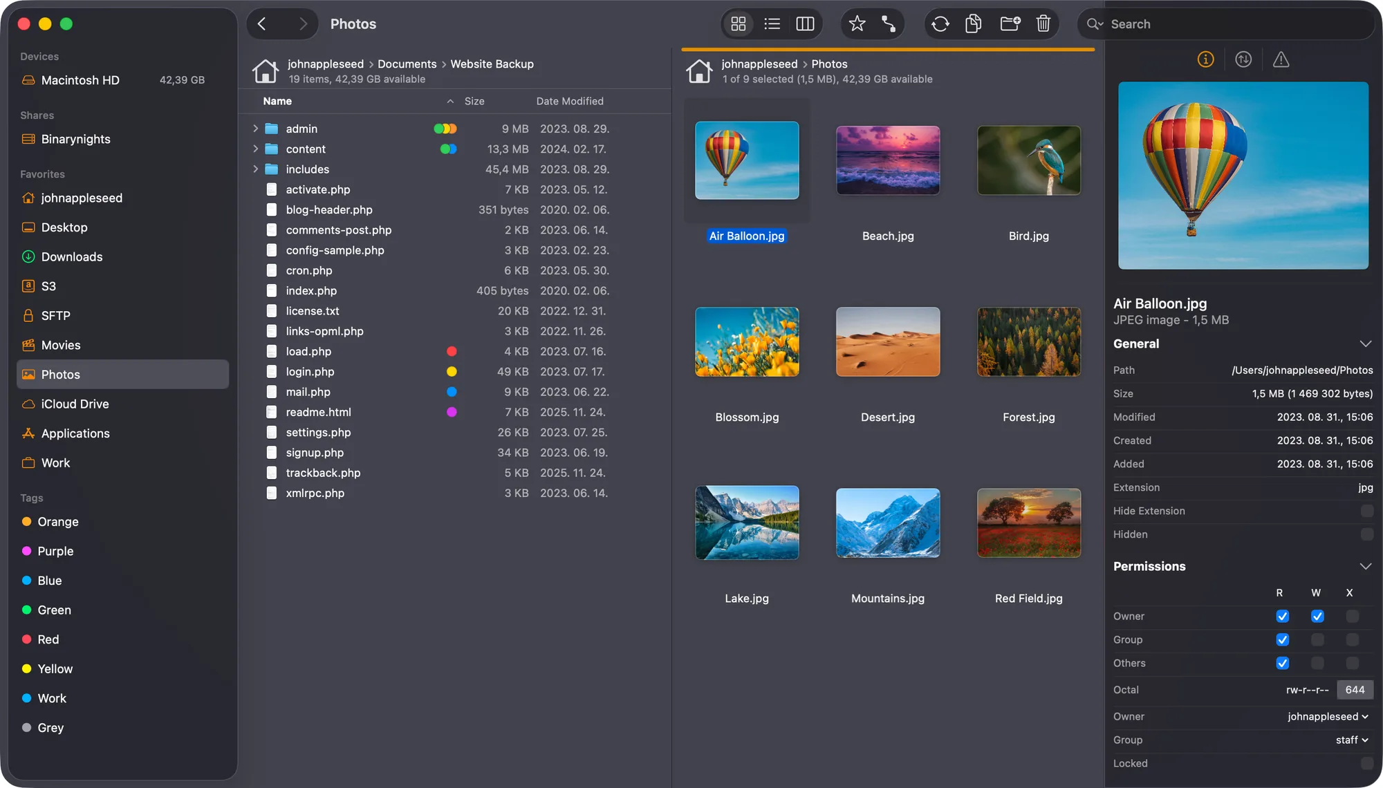 ForkLift: Dual-pane file manager and file transfer client for SFTP, S3, cloud drives and more