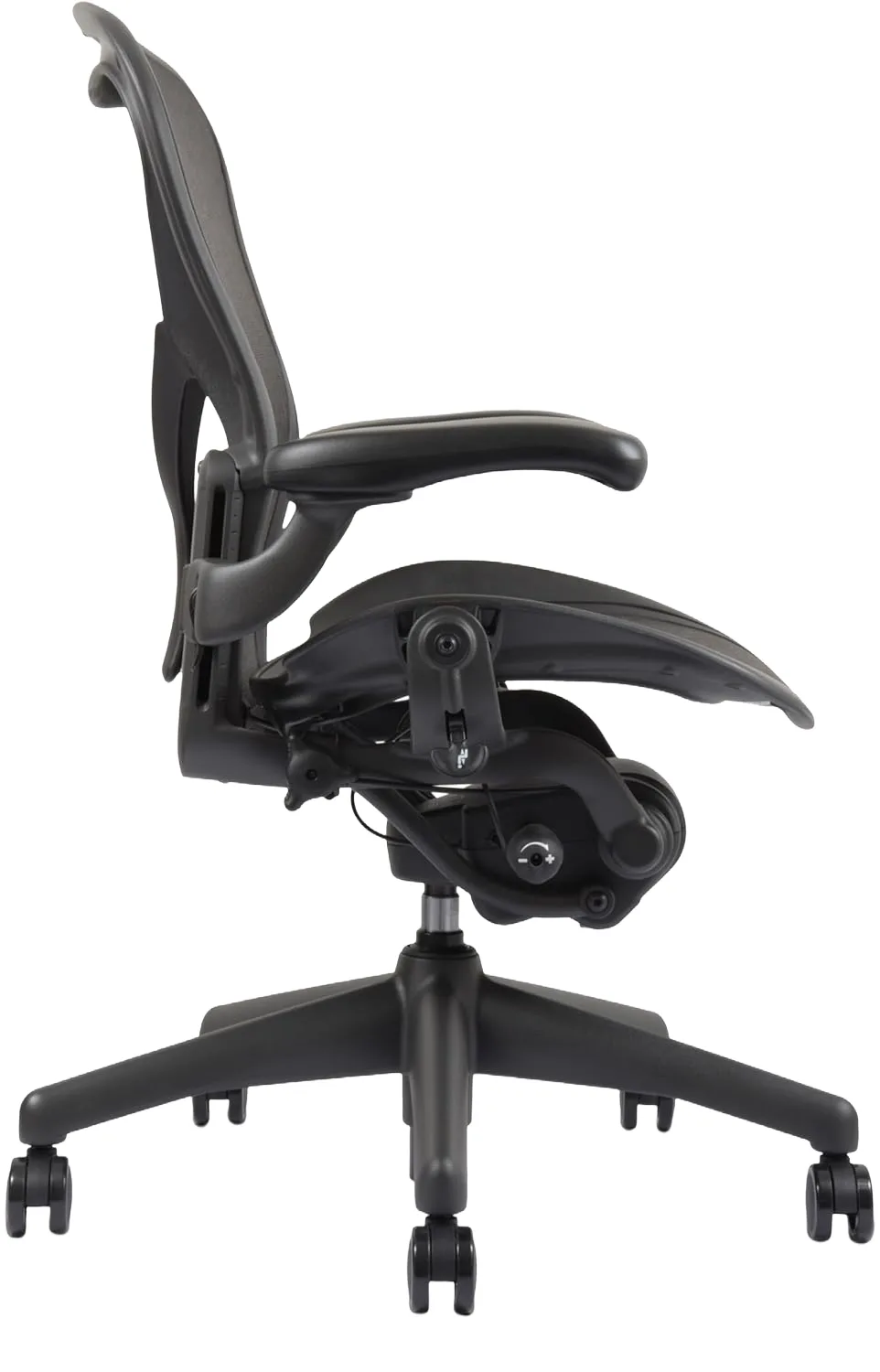 Herman Miller Aeron Chair: Ergonomic mesh office chair with PostureFit SL back support, offered in three sizes (2 of 8)