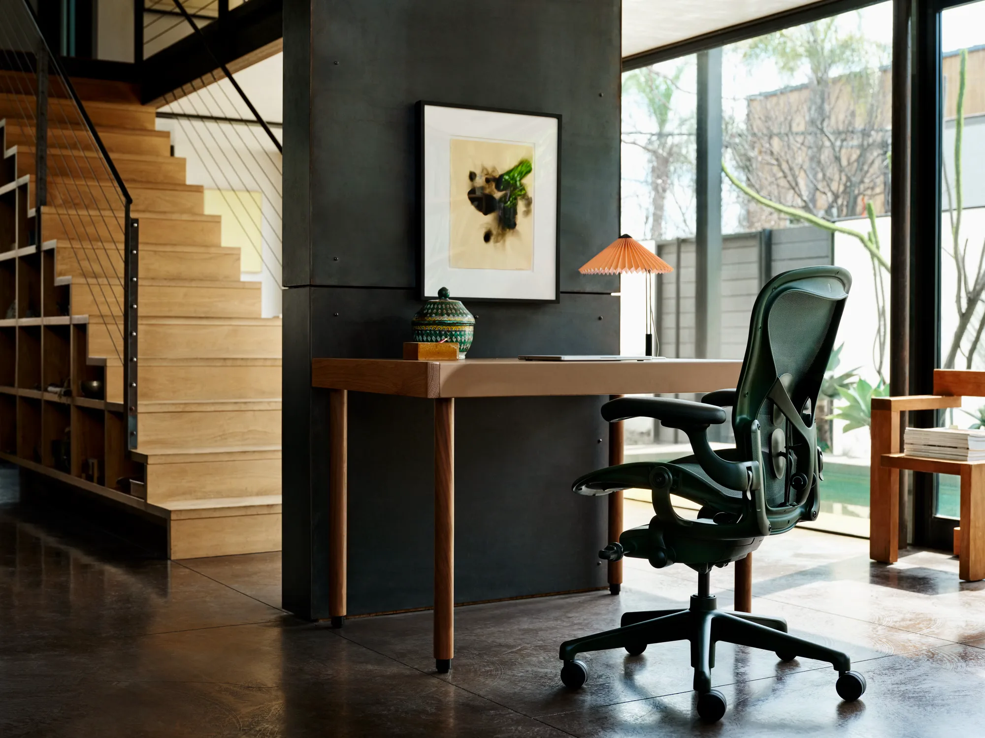 Herman Miller Aeron Chair: Ergonomic mesh office chair with PostureFit SL back support, offered in three sizes (7 of 8)