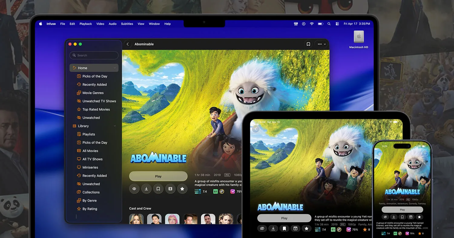 Infuse: Video player that streams almost any format from your Mac, NAS, Plex, Jellyfin or cloud drives (5 of 5)