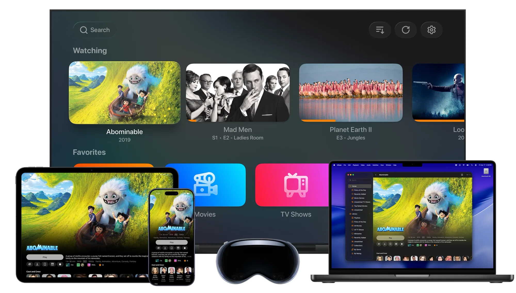 Infuse: Video player that streams almost any format from your Mac, NAS, Plex, Jellyfin or cloud drives