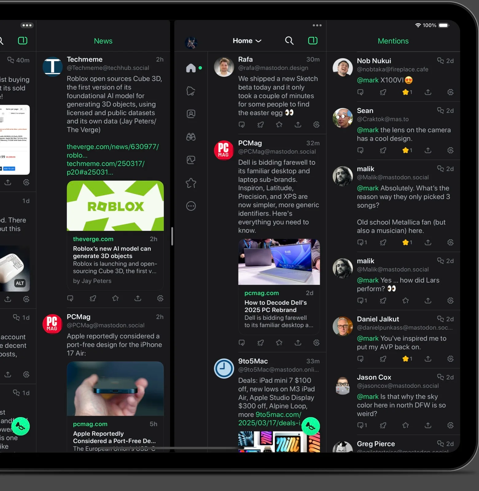 Ivory: Mastodon client from the makers of Tweetbot, with up to six timeline columns per window on Mac (2 of 5)