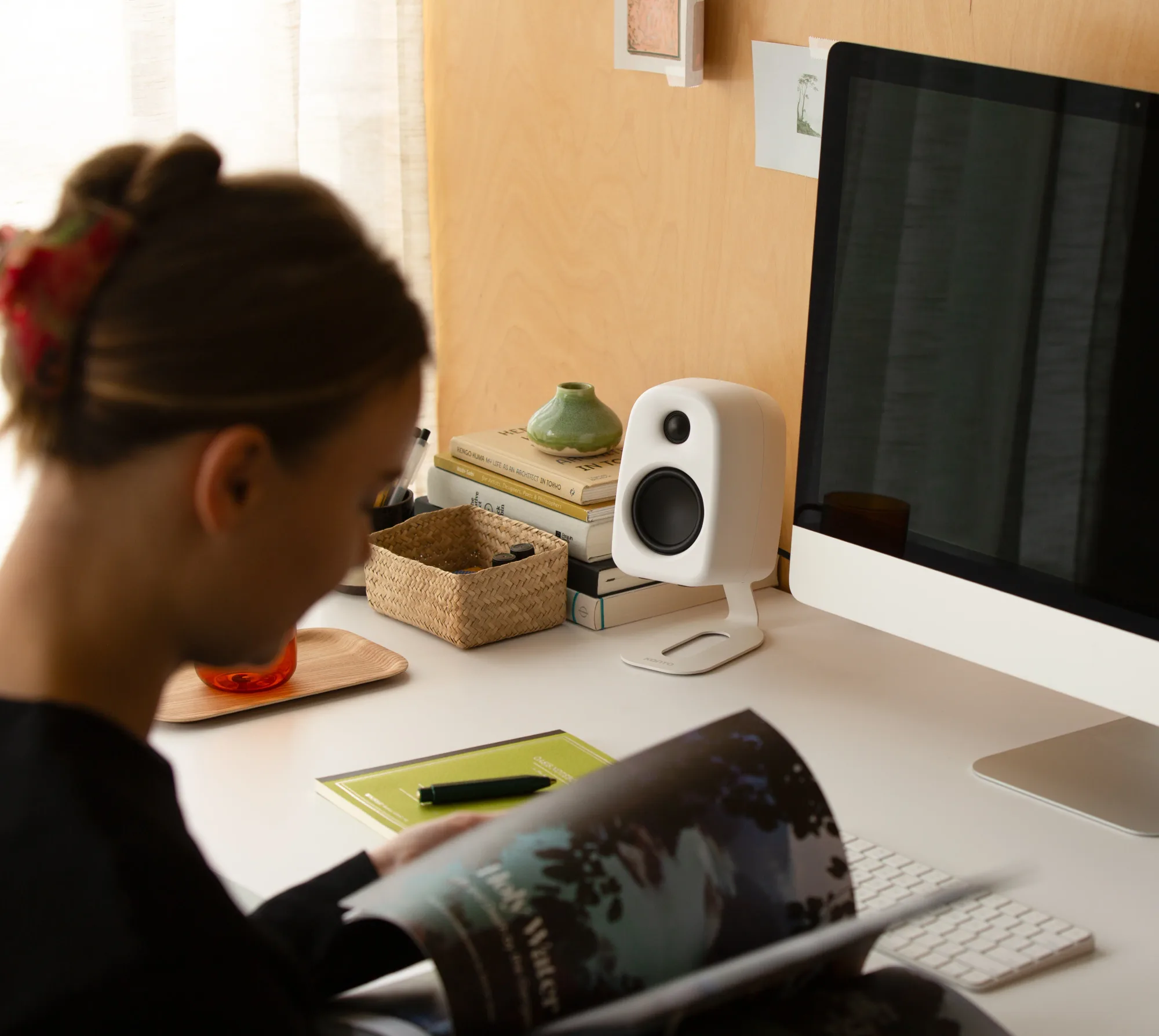 Kanto UKI Powered Desktop Speakers: Compact powered desktop speakers with USB-C audio, Bluetooth 5.3 and a subwoofer output (3 of 8)