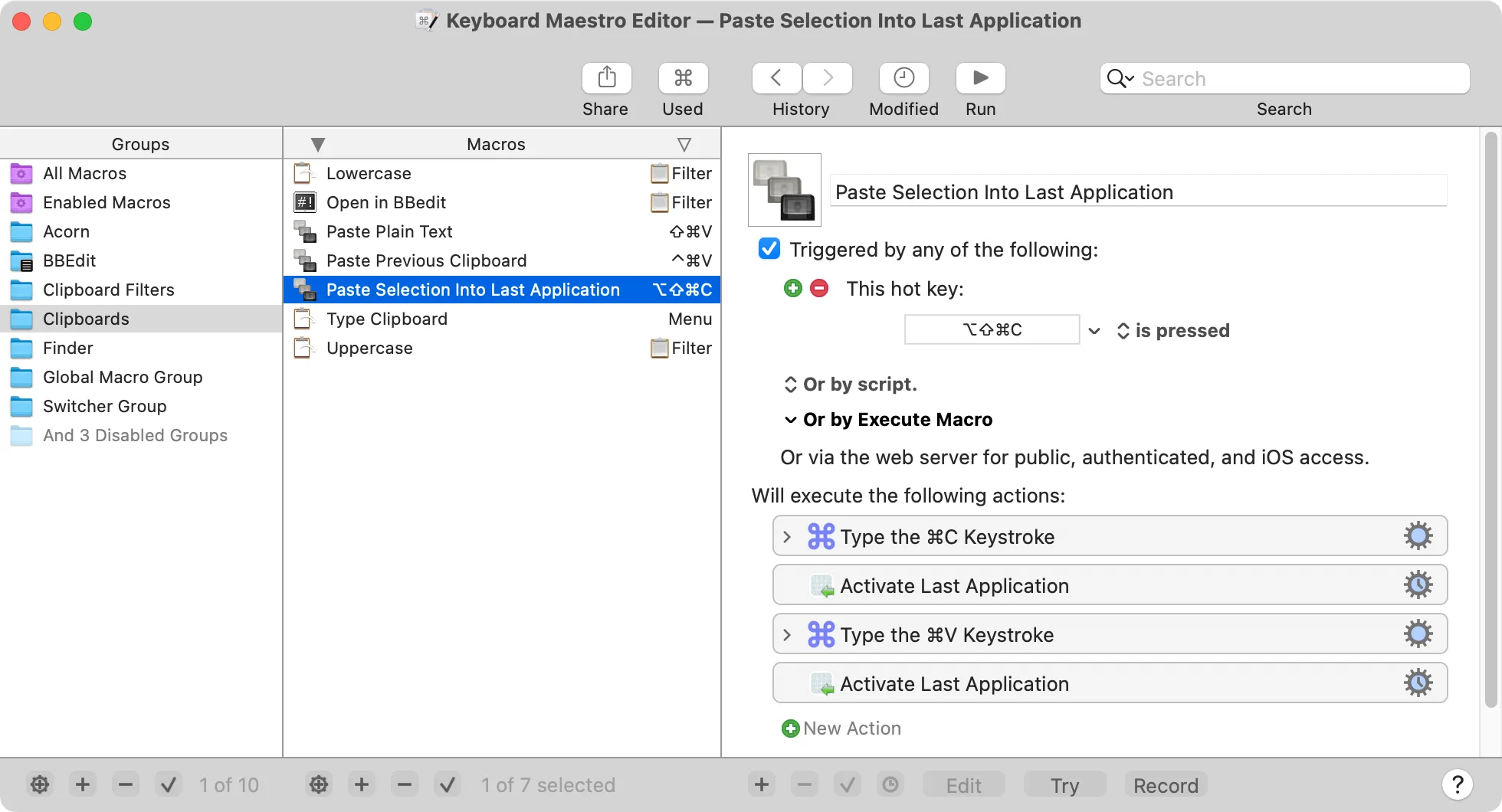 Keyboard Maestro: Macro-based automation for launching apps, typing text, arranging windows and filling web forms (3 of 4)
