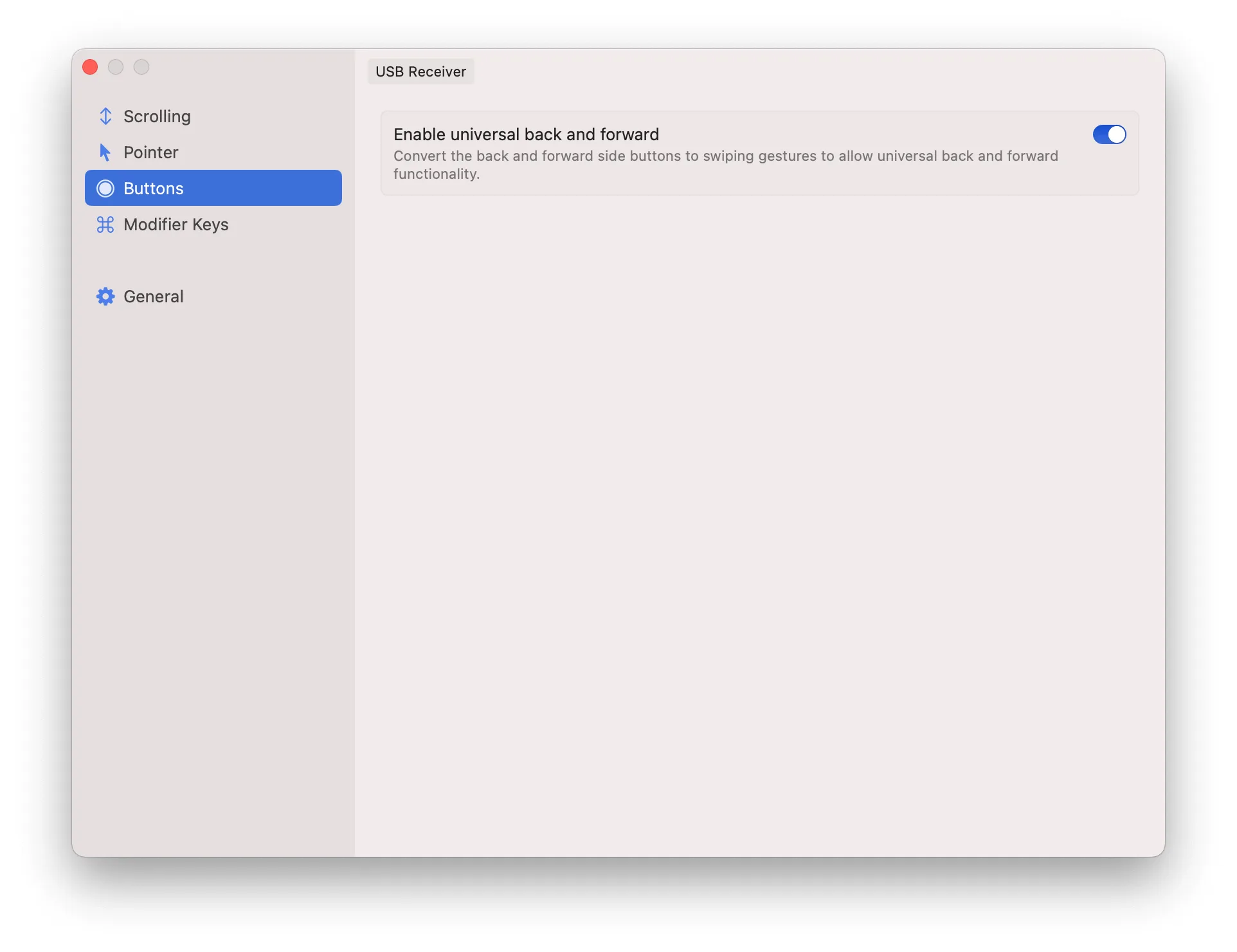 LinearMouse: Mouse and trackpad utility for per-device scrolling direction, acceleration and button remapping (5 of 5)