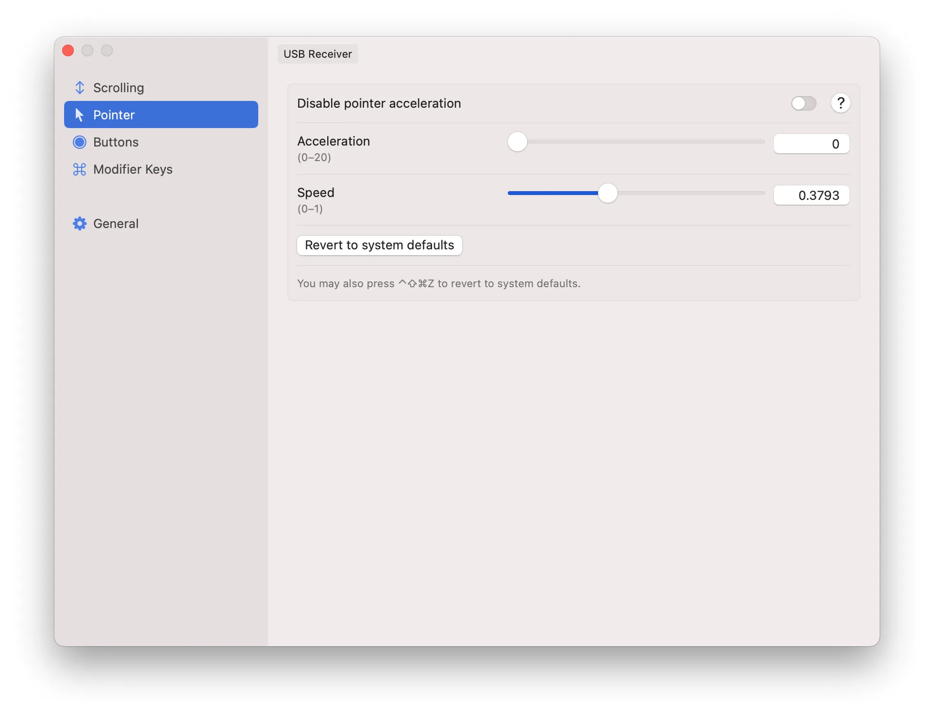 LinearMouse: Mouse and trackpad utility for per-device scrolling direction, acceleration and button remapping (4 of 5)