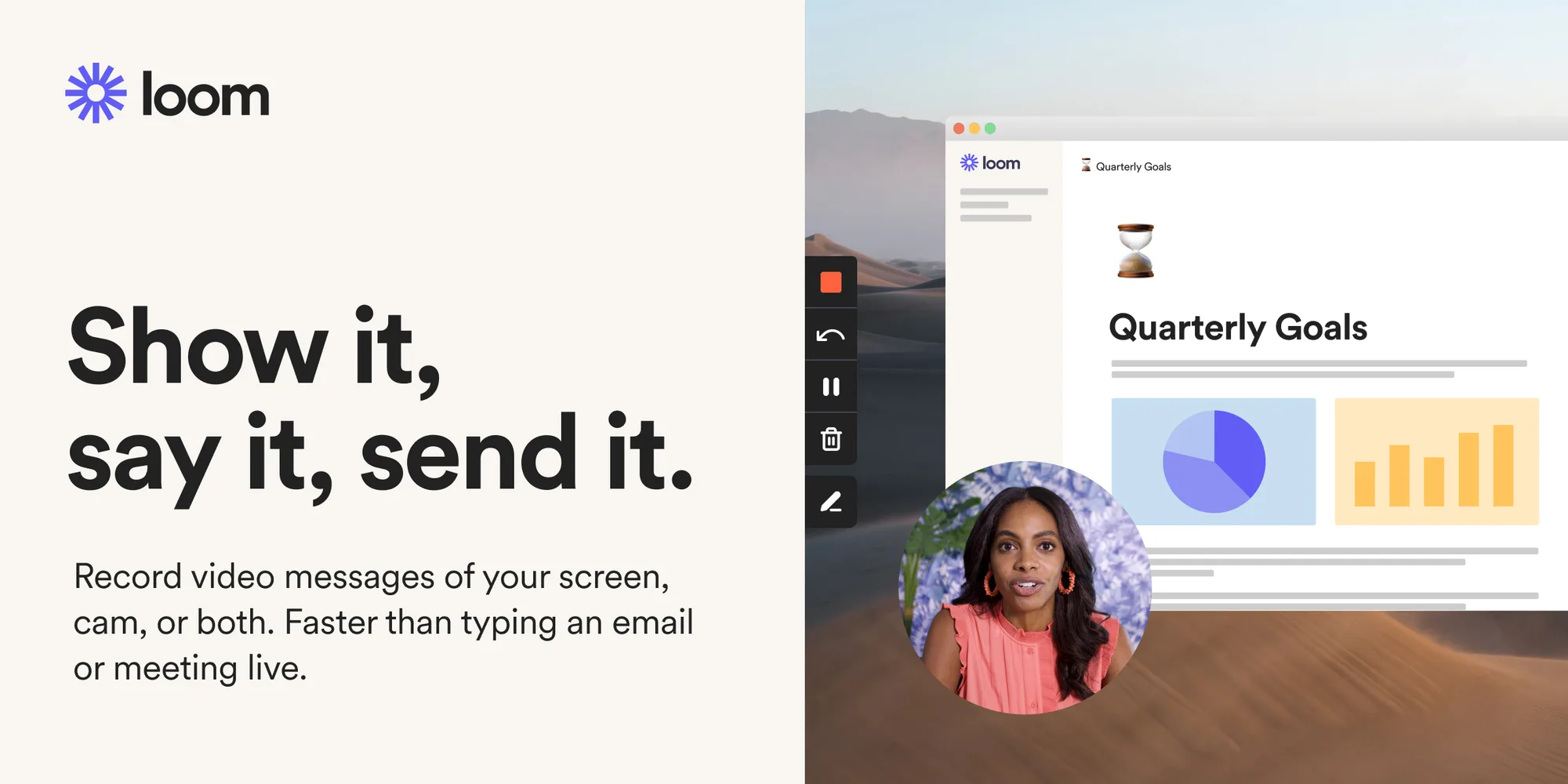 Loom: Screen and camera recorder for sharing quick video messages by link