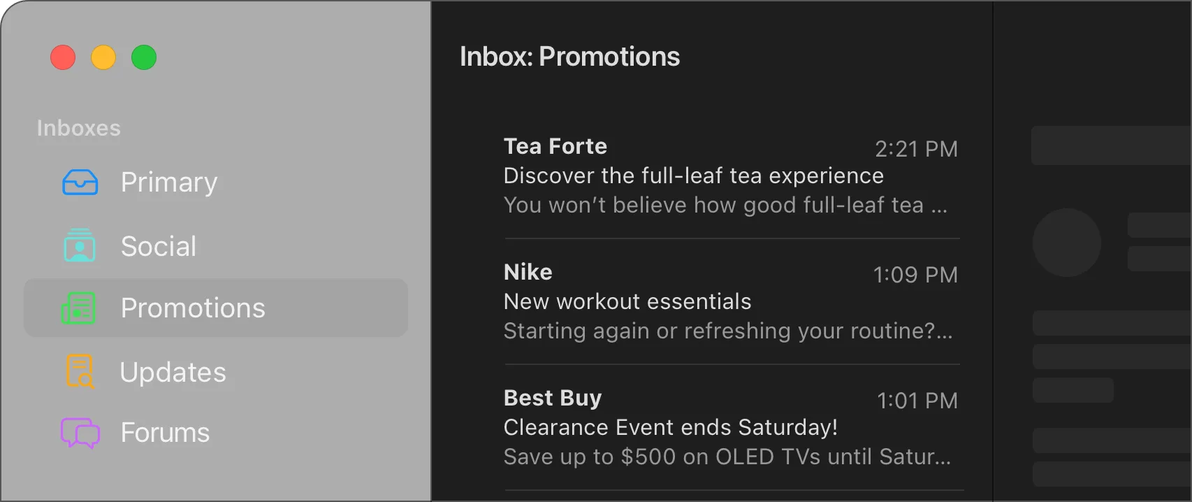Mimestream: Native Mac email client built for Gmail, with labels, filters, categories and multiple accounts (4 of 6)