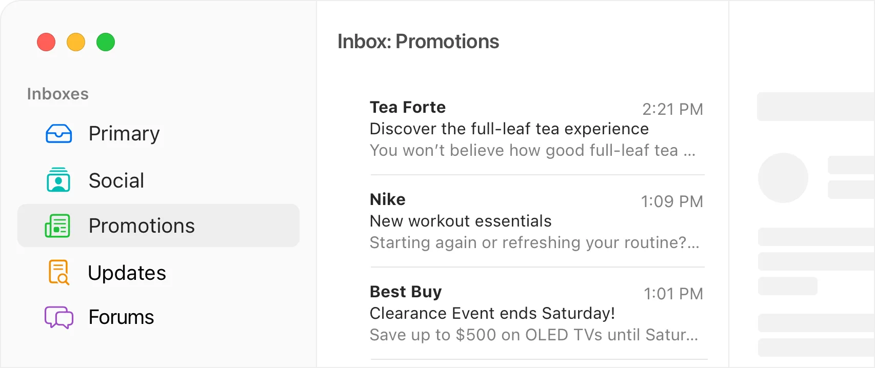 Mimestream: Native Mac email client built for Gmail, with labels, filters, categories and multiple accounts (3 of 6)