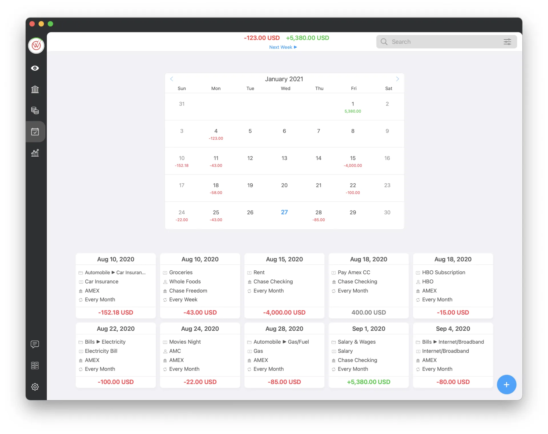 MoneyWiz: Personal finance app with bank sync, budgets, bills, investments and 30+ reports (2 of 3)