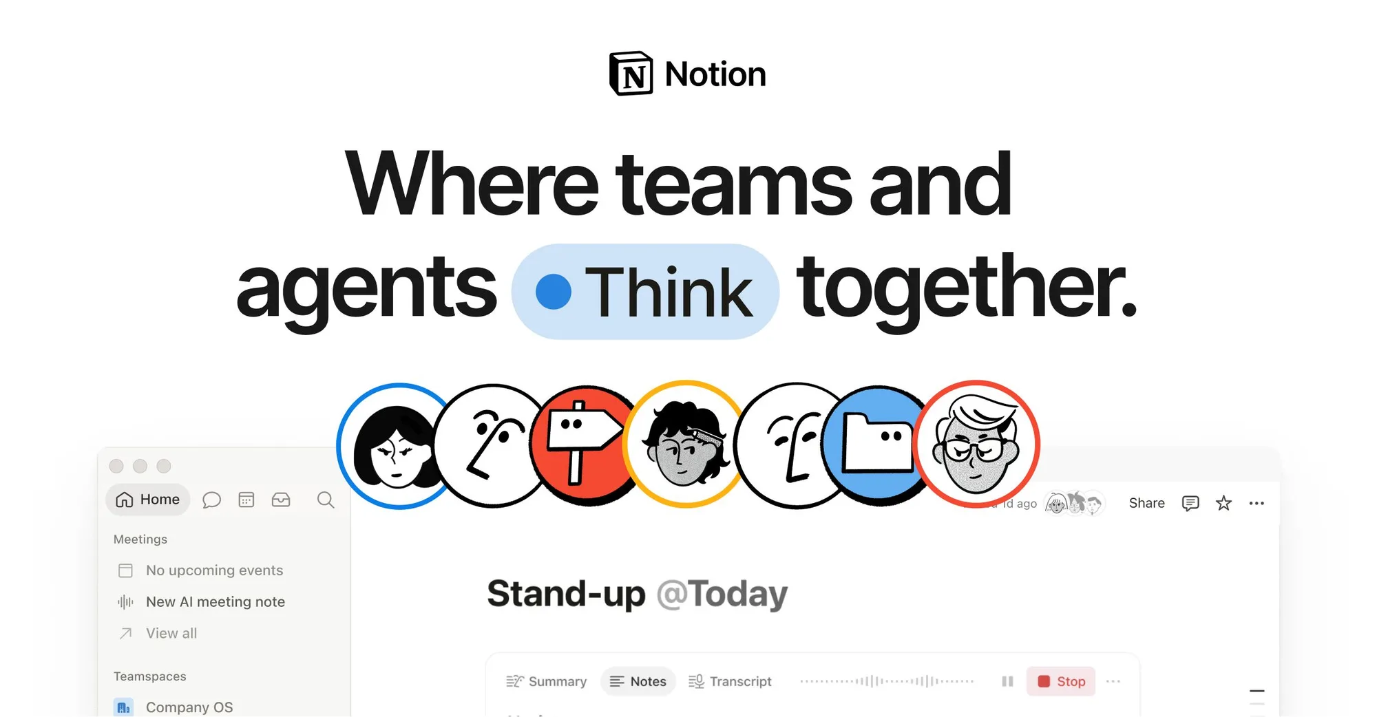 Notion: All-in-one workspace for notes, docs, databases and projects, with built-in AI agents