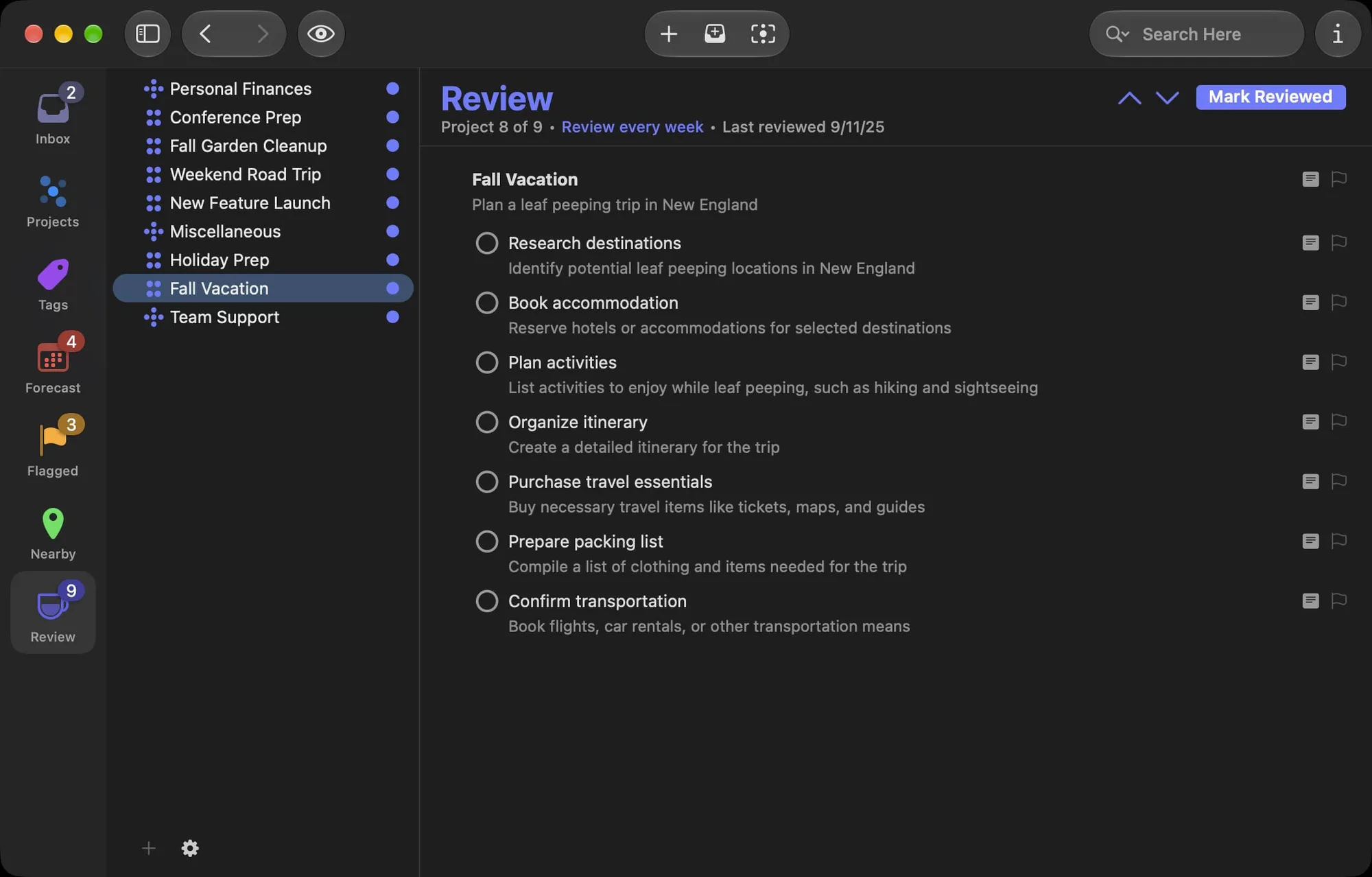 OmniFocus: Task manager with projects, tags, Forecast and weekly reviews across Mac, iPhone, iPad and Watch (5 of 7)