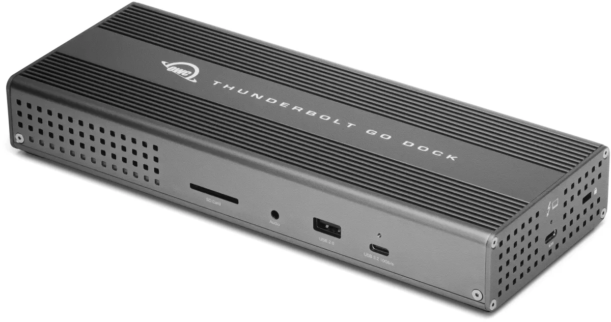 OWC Thunderbolt Go Dock: Portable Thunderbolt dock with built-in power supply, 90W charging, 2.5GbE, SD reader and HDMI 2.1 (3 of 3)