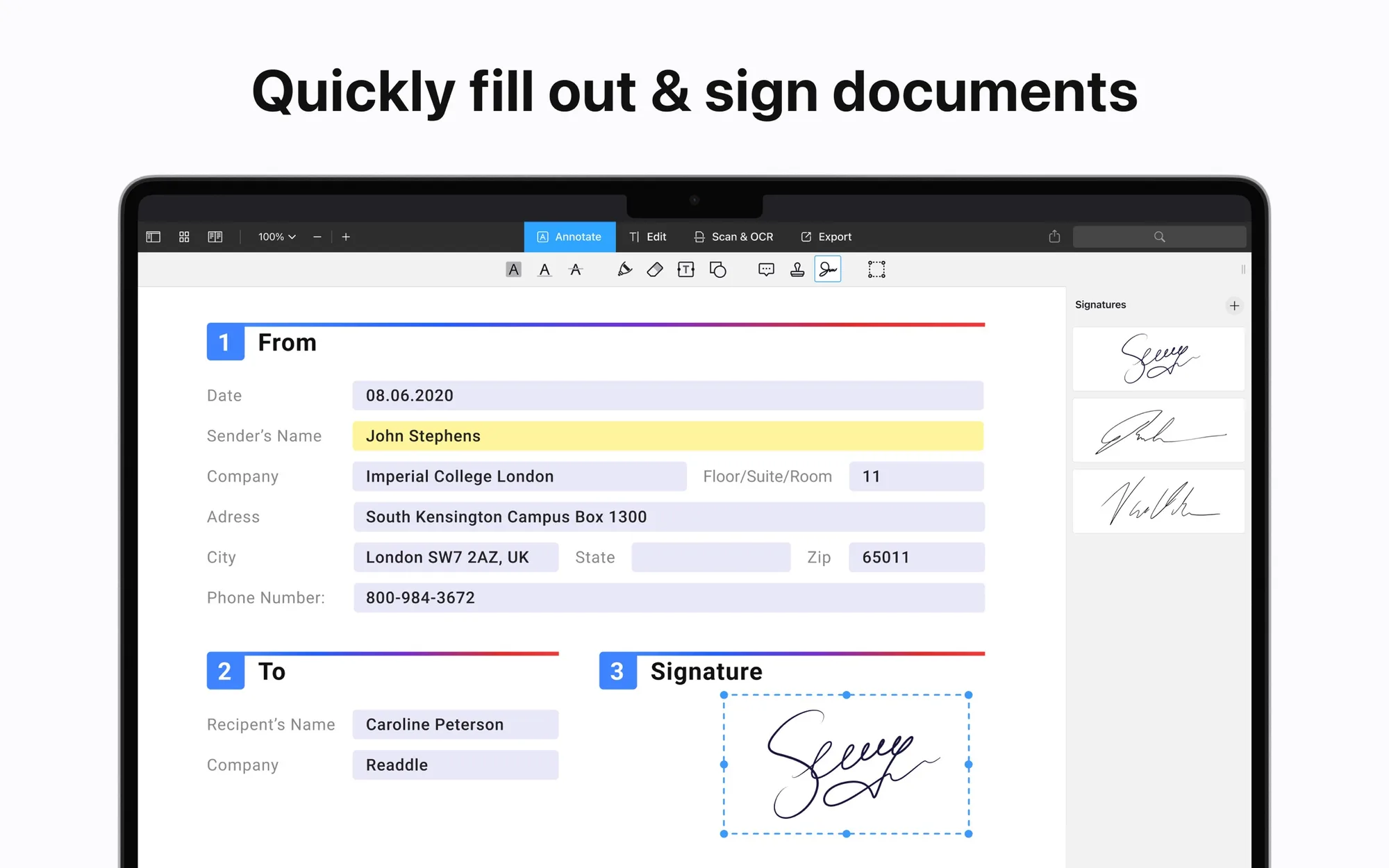PDF Expert: PDF editor for editing text, signing, converting to Office formats, OCR and annotation (6 of 8)