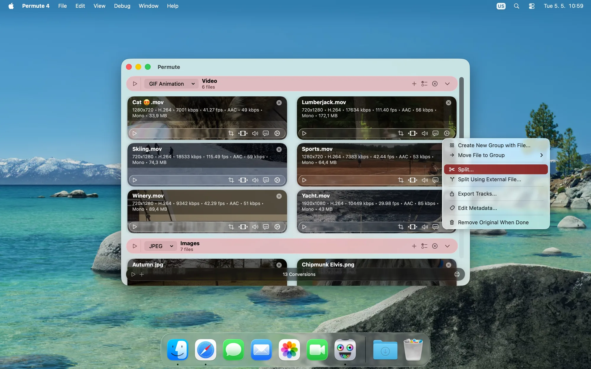 Permute: Drag-and-drop converter for video, audio, images and PDFs, with trimming, merging and transcription (6 of 8)