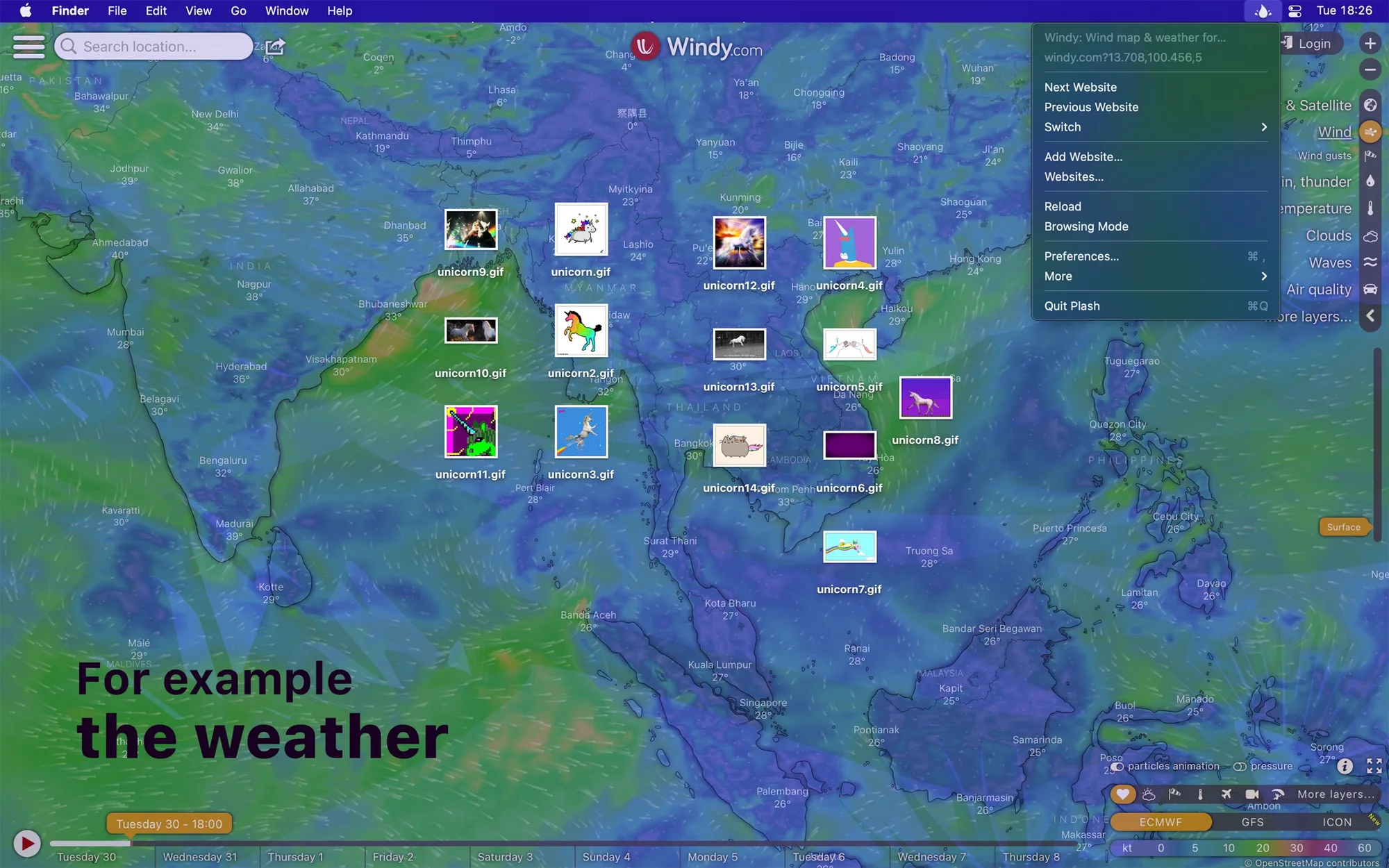 Plash: Sets any website as your desktop wallpaper, from a calendar or dashboard to an animated GIF (2 of 5)