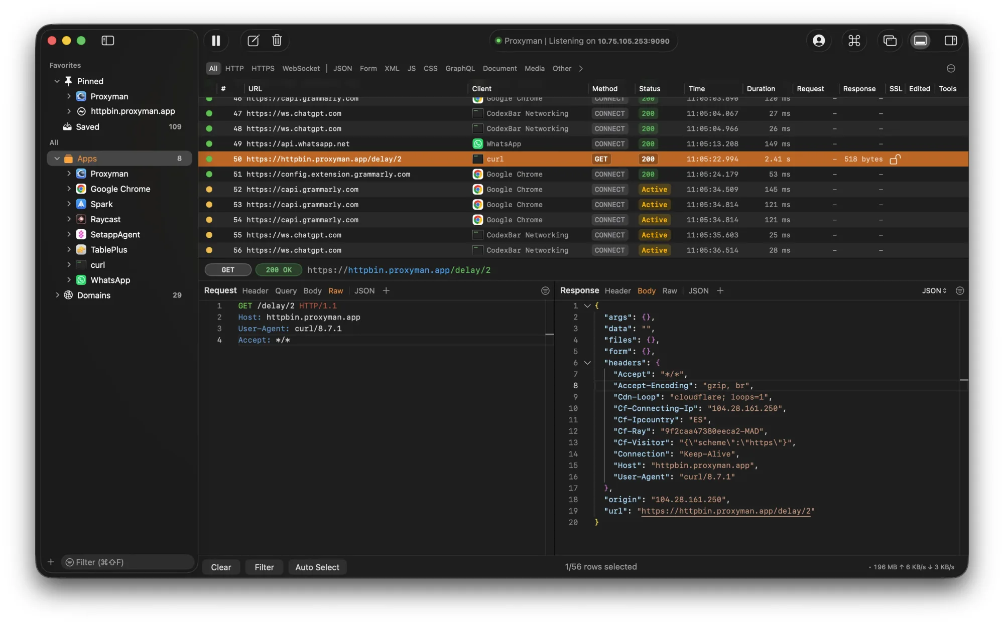 Proxyman: Native HTTP(S) debugging proxy for capturing, inspecting and mocking network traffic (4 of 6)