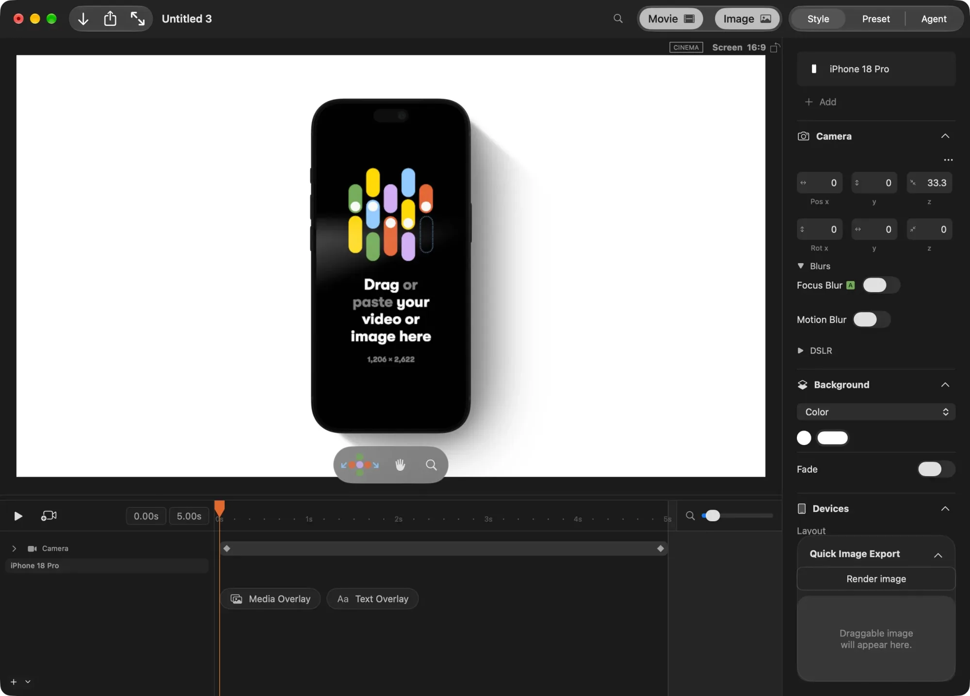 Rotato: 3D device mockup maker that turns app and web designs into rendered images and animated videos (3 of 8)