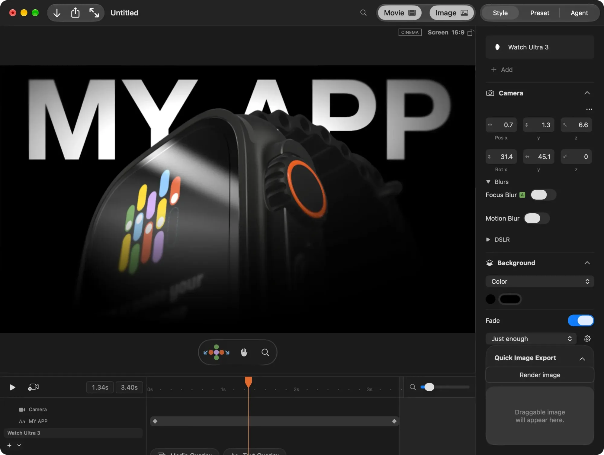 Rotato: 3D device mockup maker that turns app and web designs into rendered images and animated videos (5 of 8)