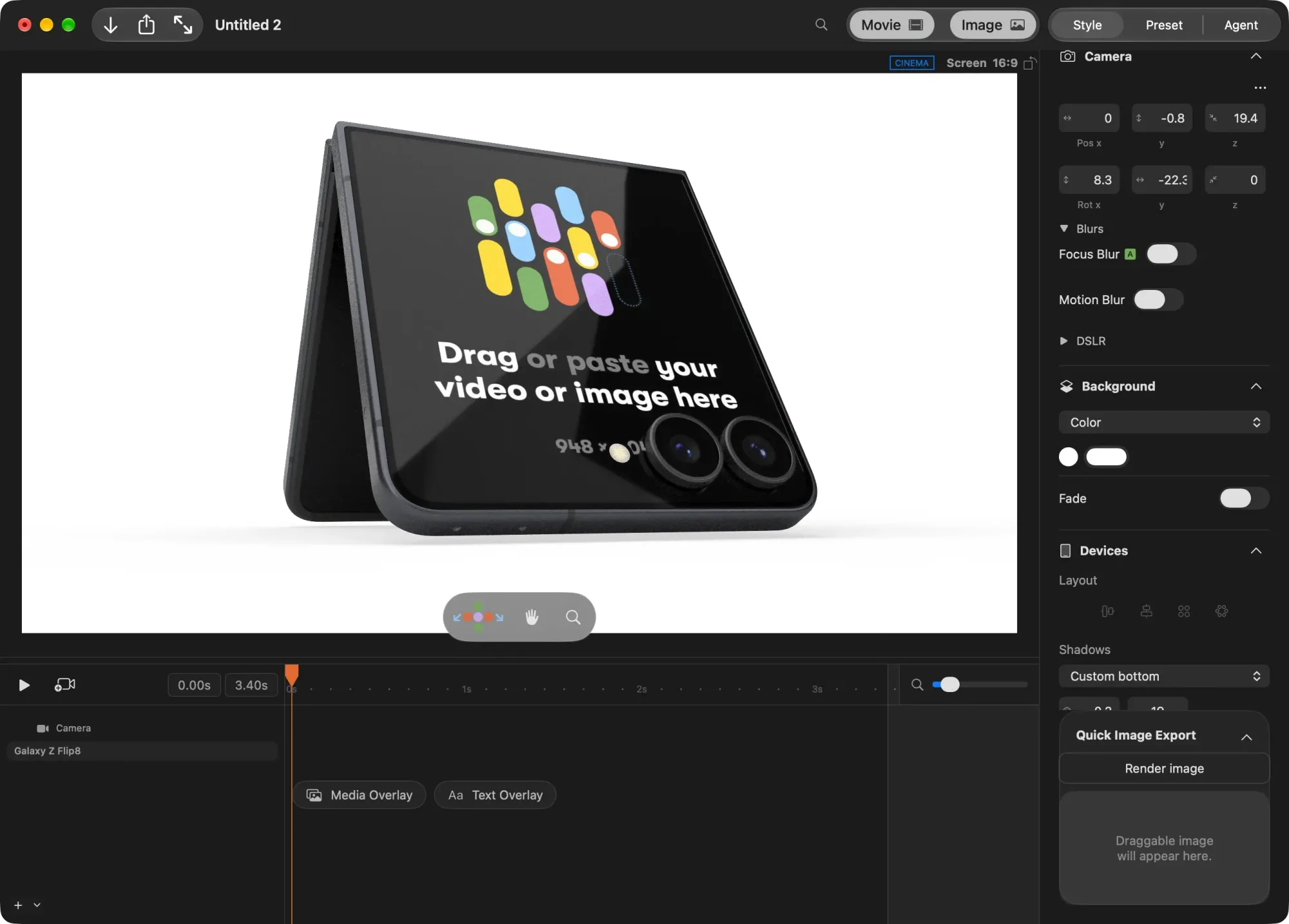 Rotato: 3D device mockup maker that turns app and web designs into rendered images and animated videos (2 of 8)