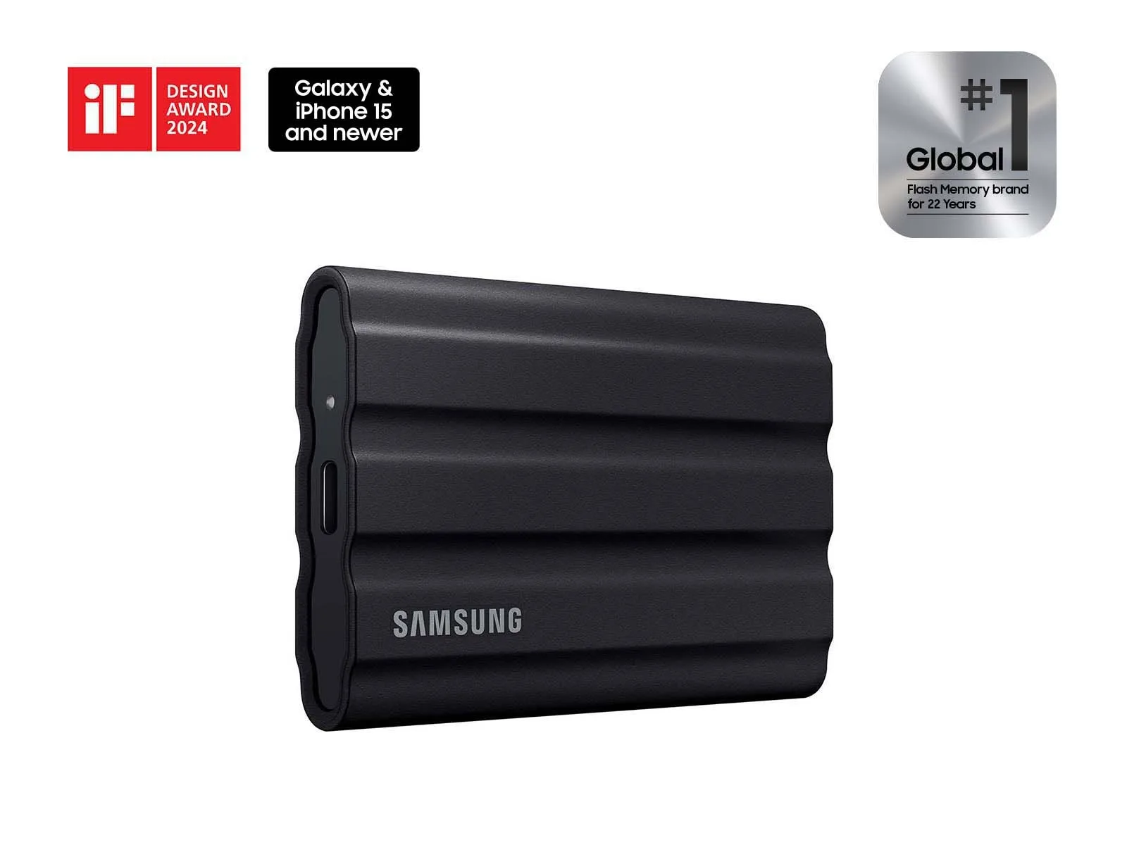 Samsung T7 Shield Portable SSD: Rugged IP65 portable SSD with USB 3.2 Gen 2 speeds up to 1,050 MB/s and hardware encryption (4 of 6)