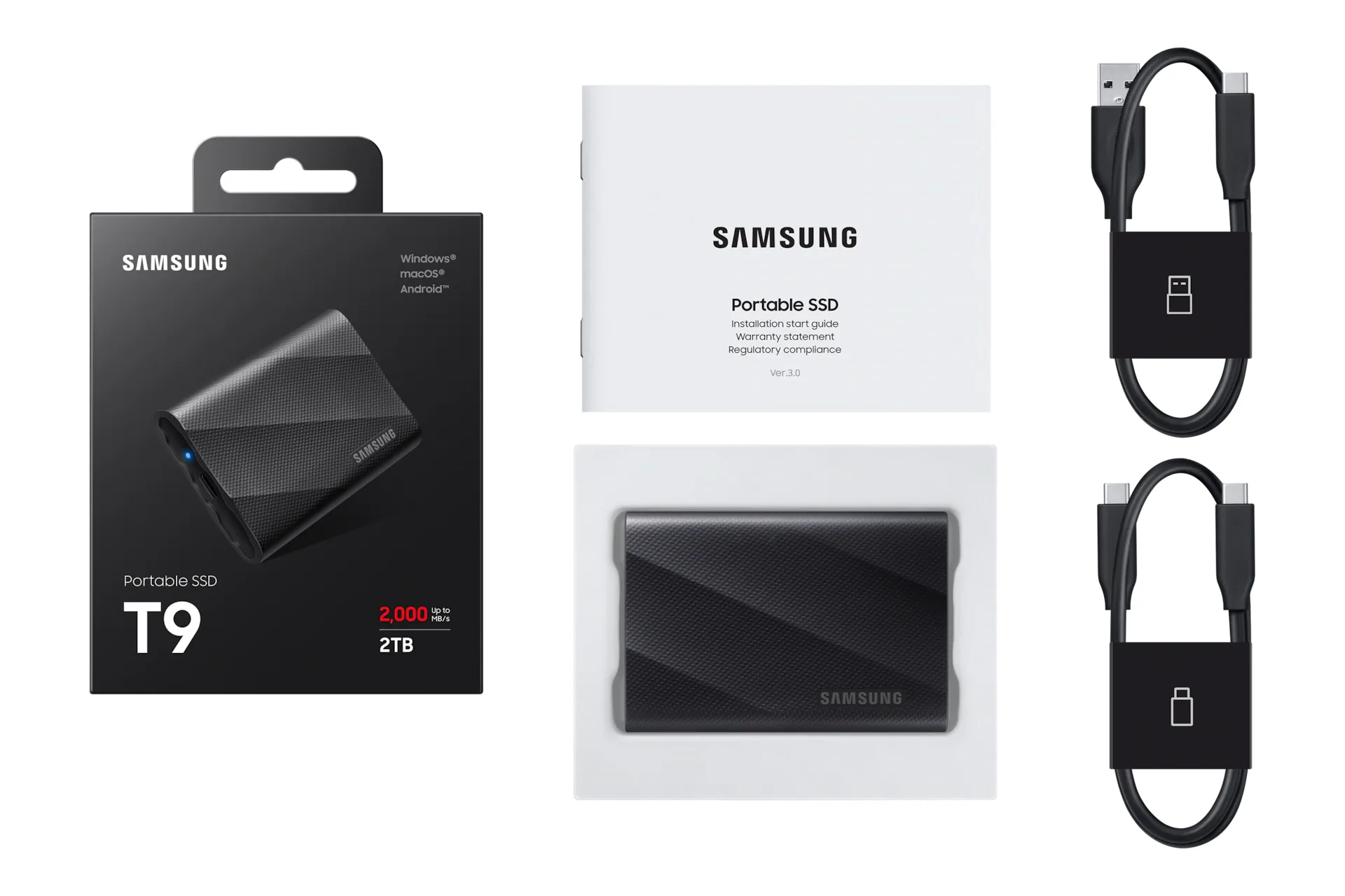 Samsung T9 Portable SSD: Rugged USB 3.2 Gen 2x2 portable SSD with up to 2,000MB/s reads, in 1TB to 4TB capacities (3 of 5)