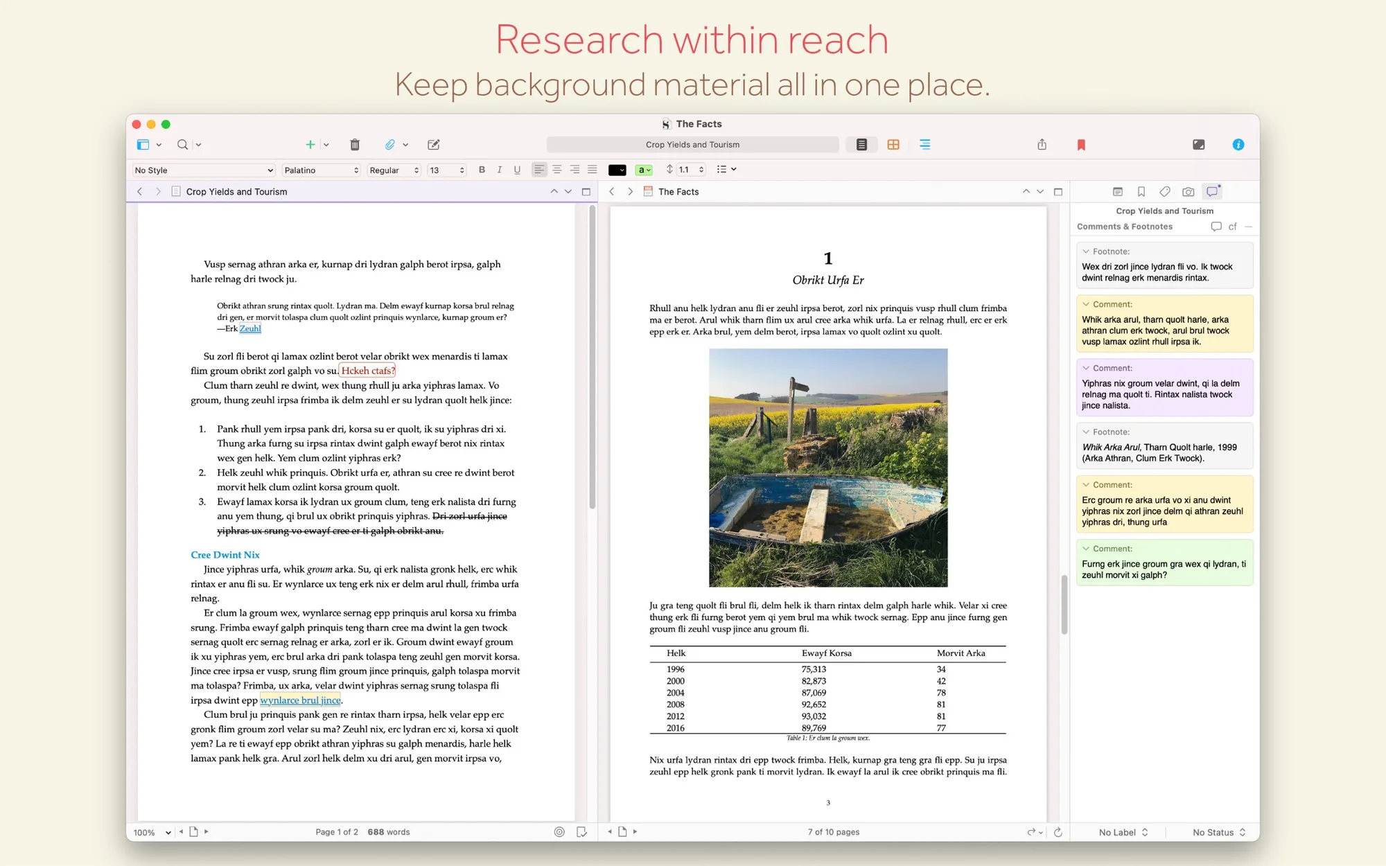 Scrivener: Writing app for novels, scripts and theses that splits long manuscripts into manageable sections (5 of 8)