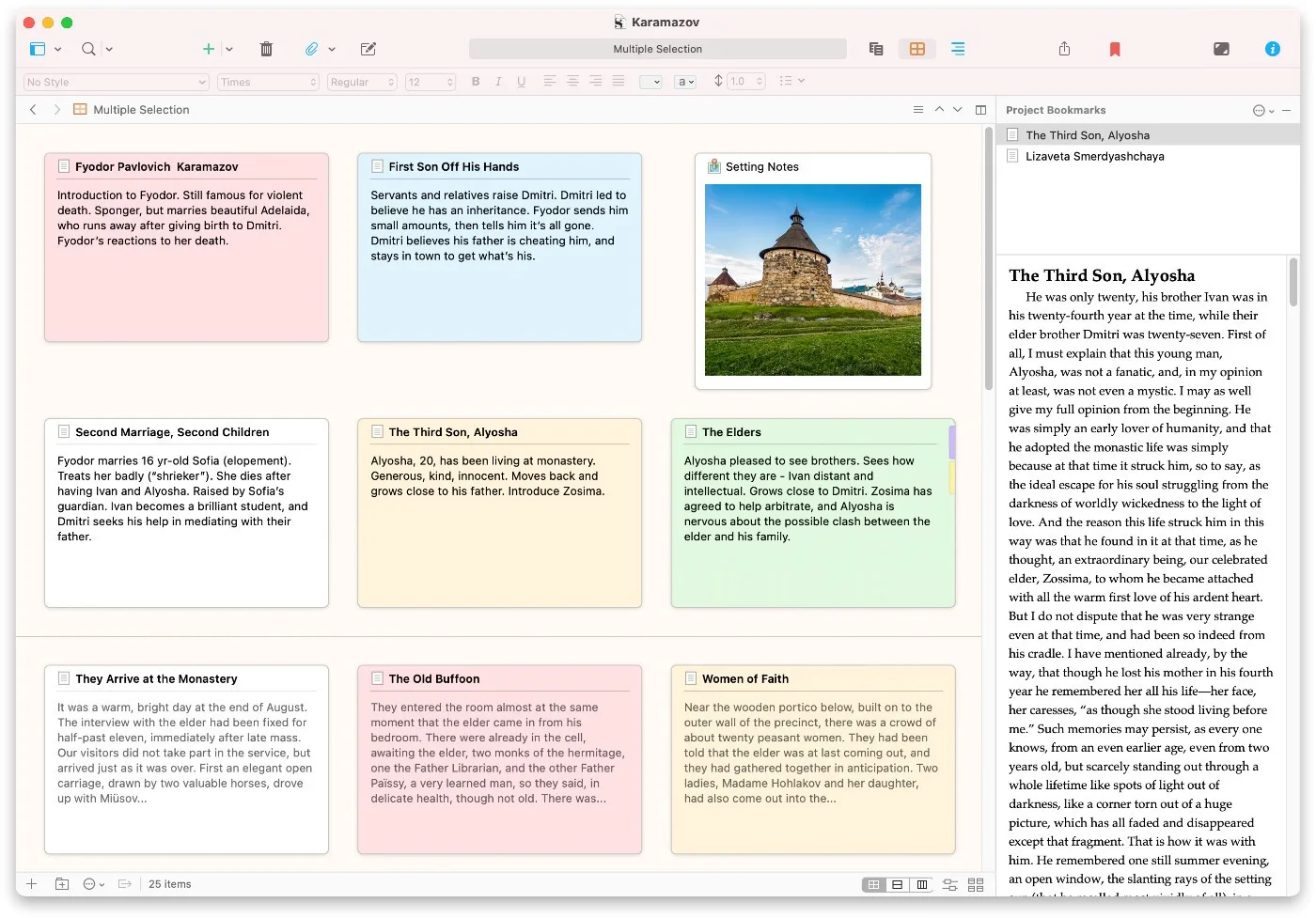 Scrivener: Writing app for novels, scripts and theses that splits long manuscripts into manageable sections (7 of 8)
