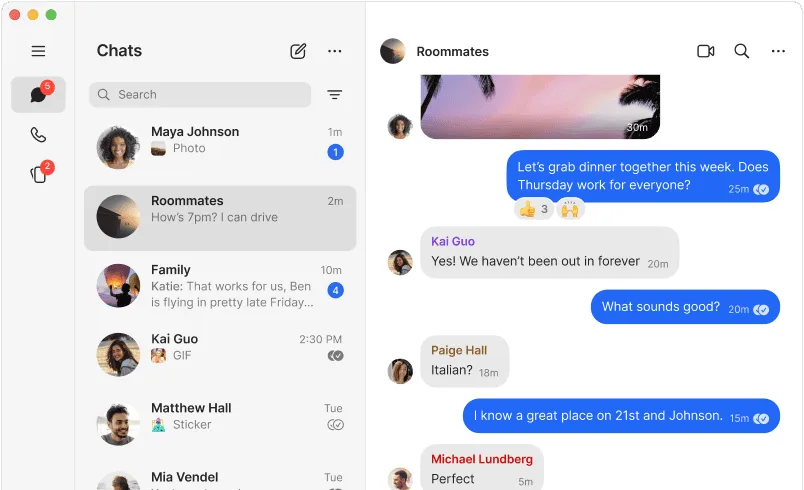 Signal: Desktop app for the Signal private messenger, linked to Signal on your phone