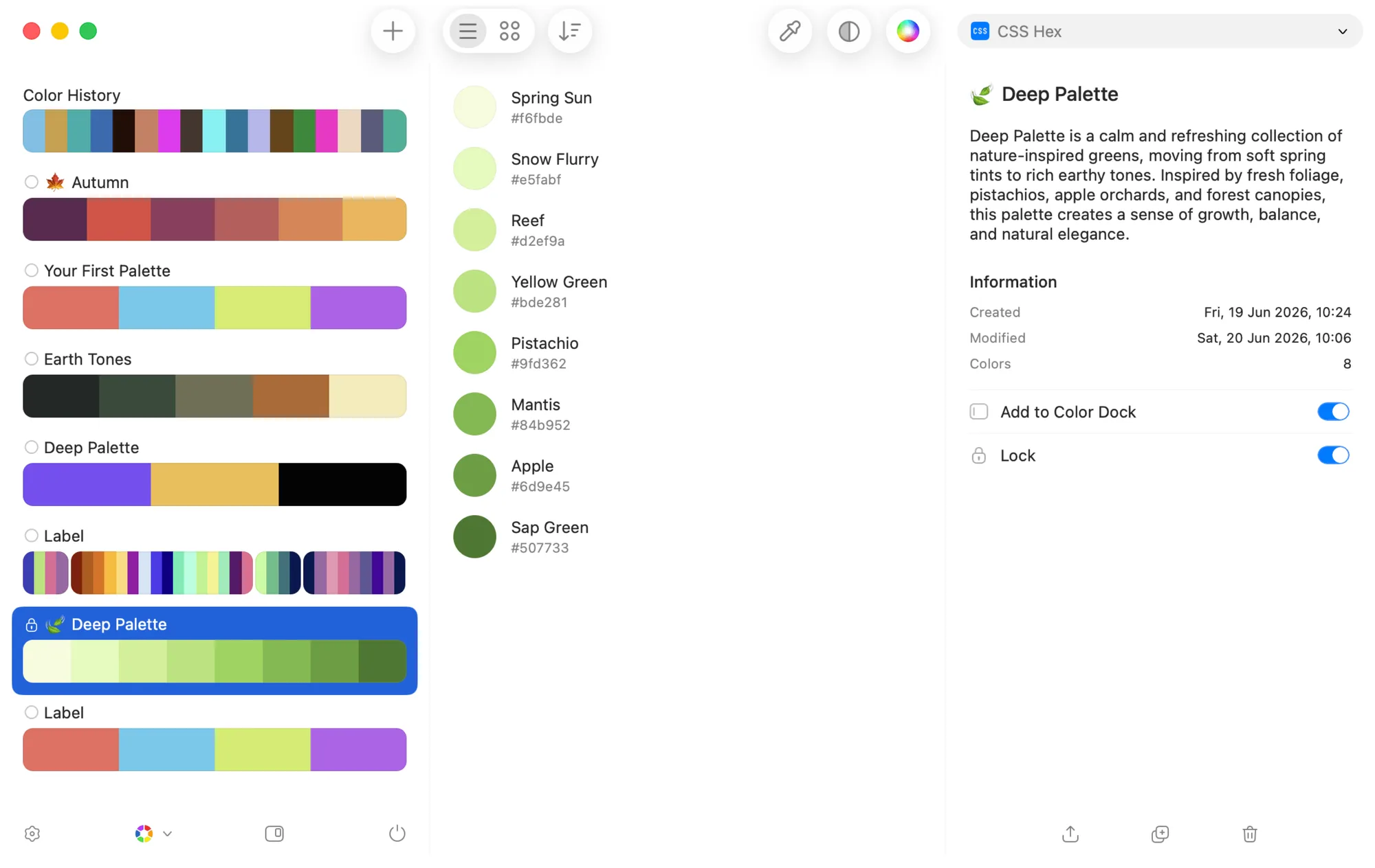 Sip: Menu bar color picker with palettes, contrast checking and team sharing (2 of 3)