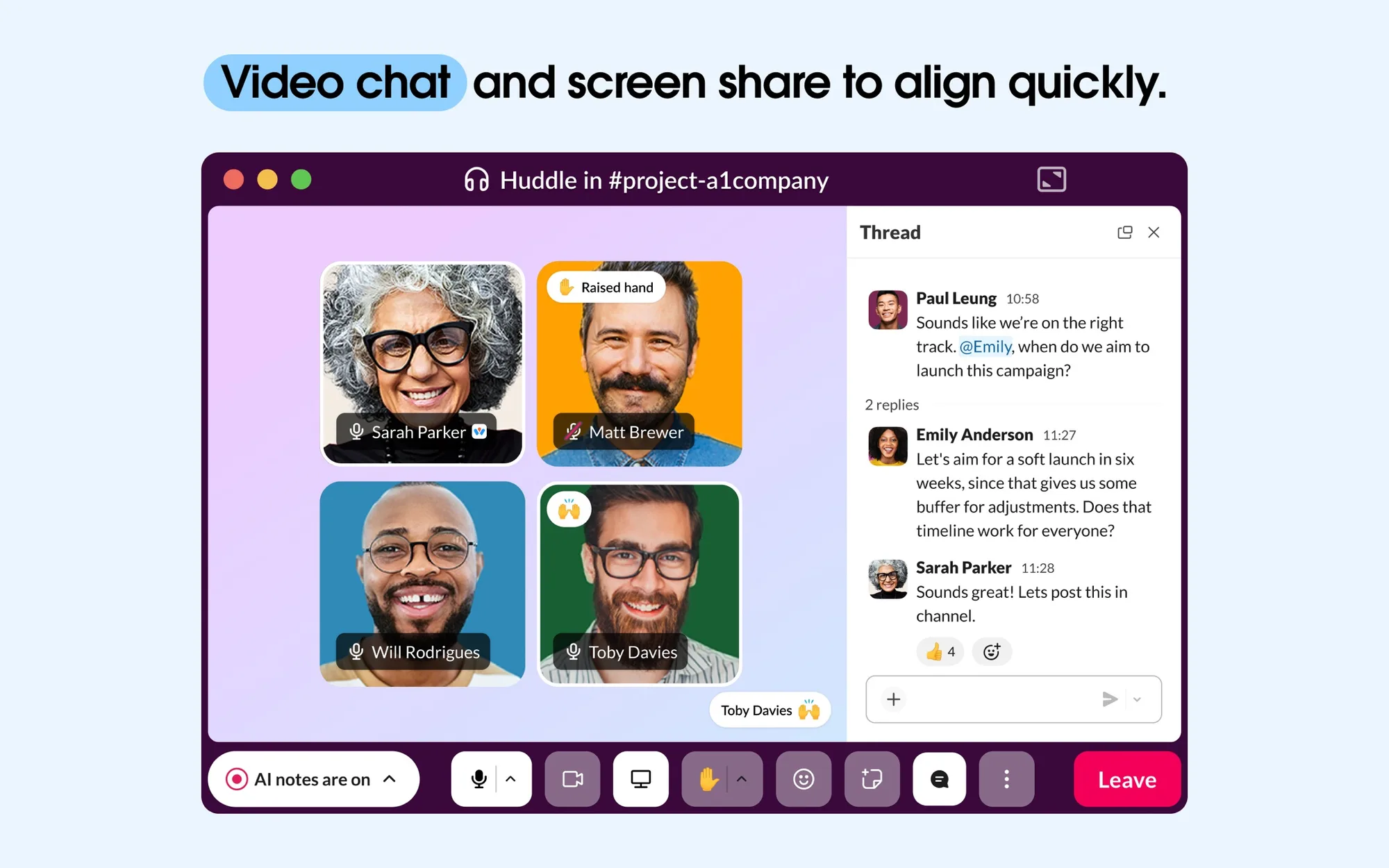 Slack: Team chat with channels, huddles, app integrations and AI summaries for work (3 of 8)