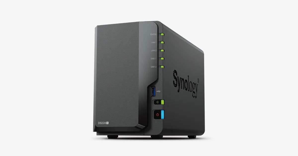 Synology DiskStation DS224+: Compact two-bay NAS for a private cloud, device backups, photo libraries and video surveillance